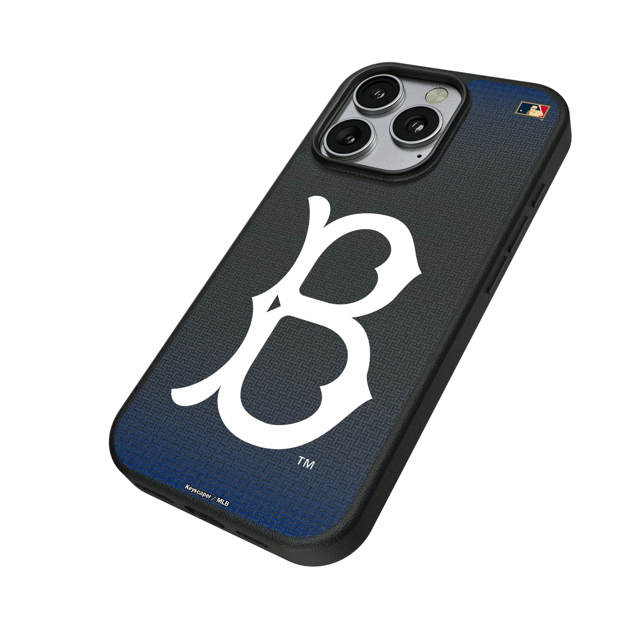 Brooklyn Dodgers 1949-1957 - Cooperstown Collection Linen iPhone MagSafe Compatible Phone Case for Apple iPhone - Isometric View