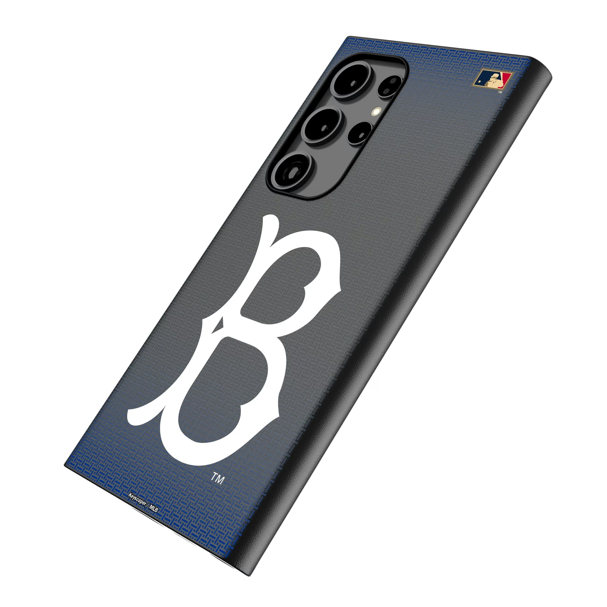 Brooklyn Dodgers 1949-1957 - Cooperstown Collection Linen Galaxy MagSafe Compatible Phone Case for Samsung Galaxy - Isometric View