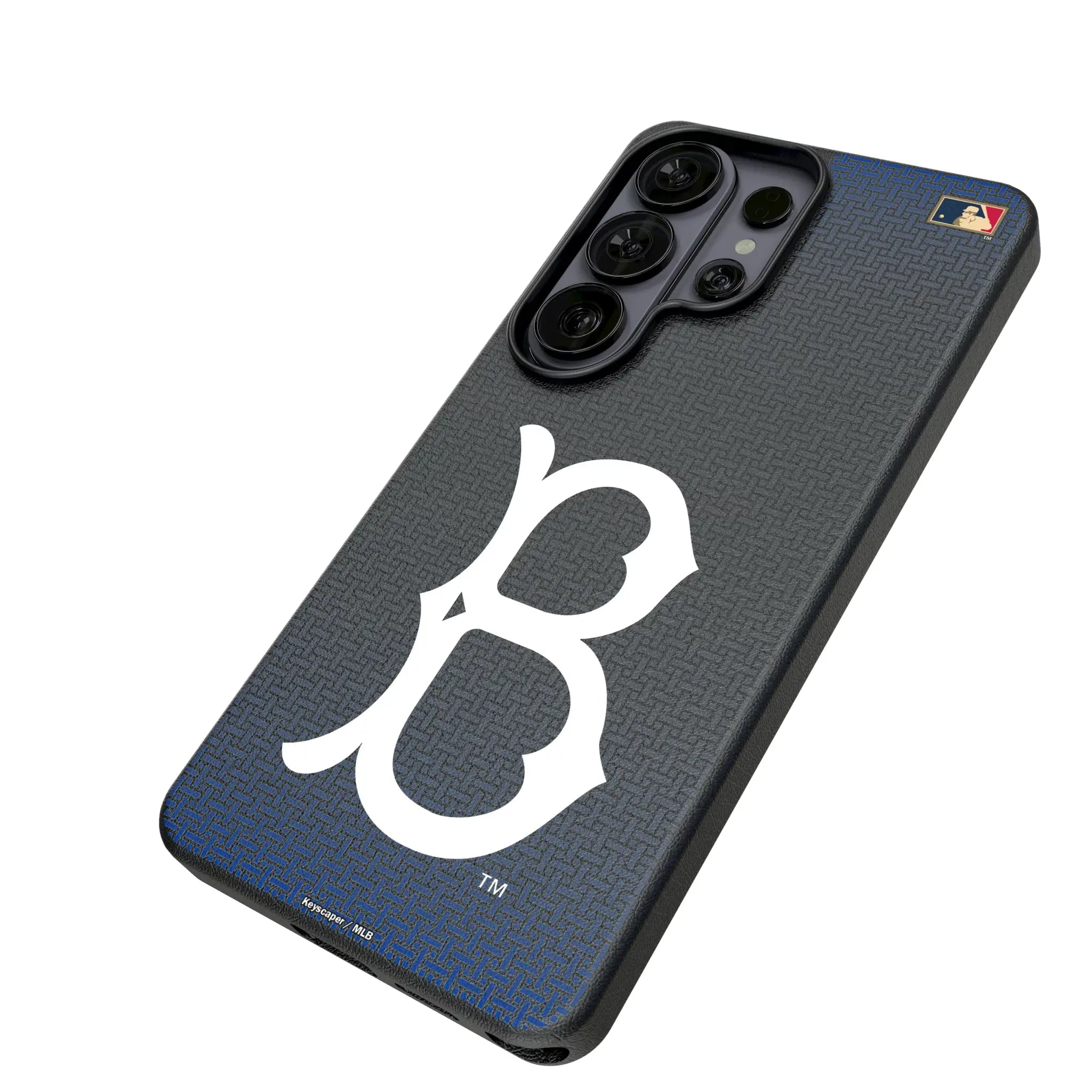 Brooklyn Dodgers 1949-1957 - Cooperstown Collection Linen Galaxy MagSafe Compatible Phone Case for Samsung Galaxy - Isometric View#Device_Galaxy S26 Ultra