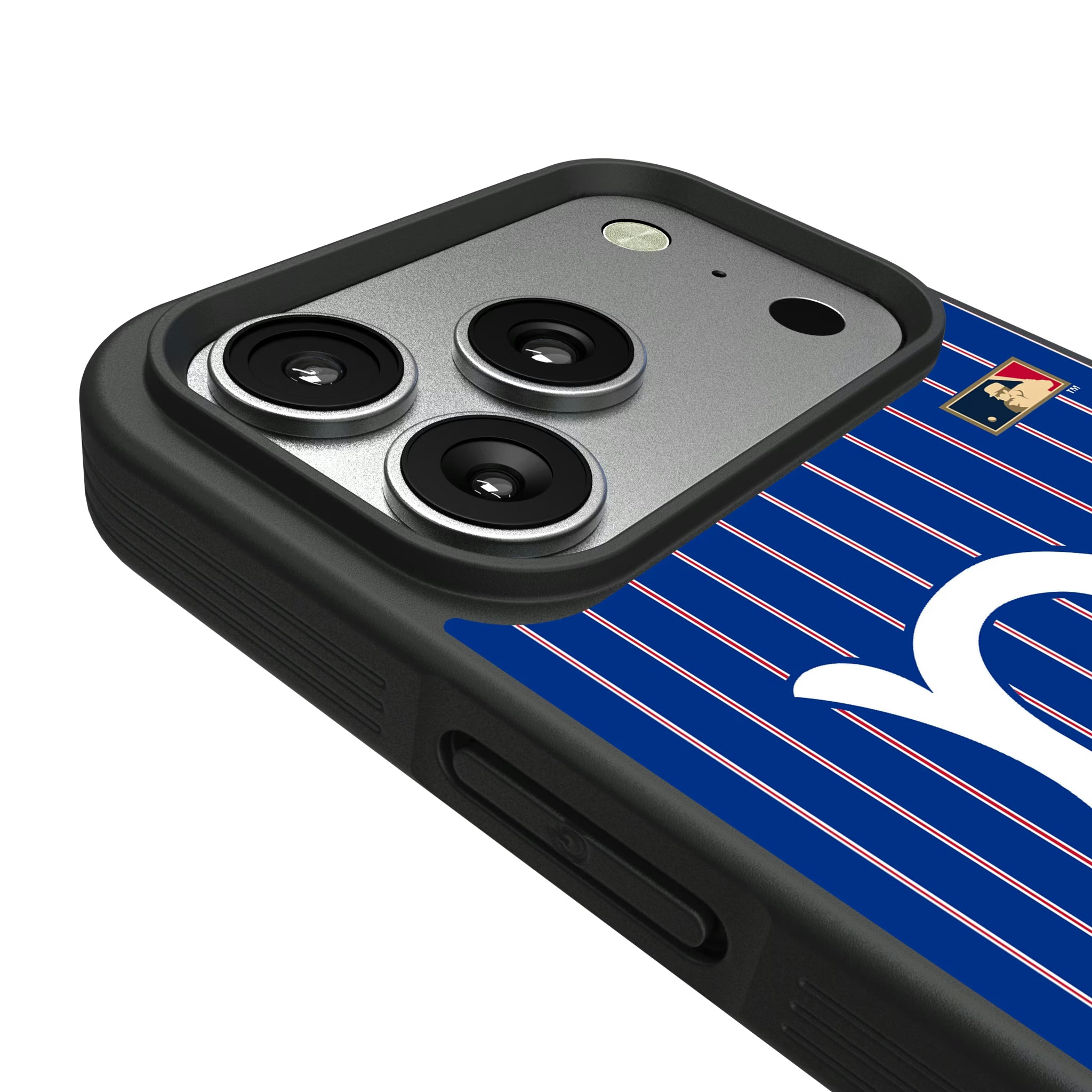 Brooklyn Dodgers 1949-1957 - Cooperstown Collection Pinstripe iPhone Bump Phone Case for Apple iPhone - Detail#Device_iPhone 17 Pro