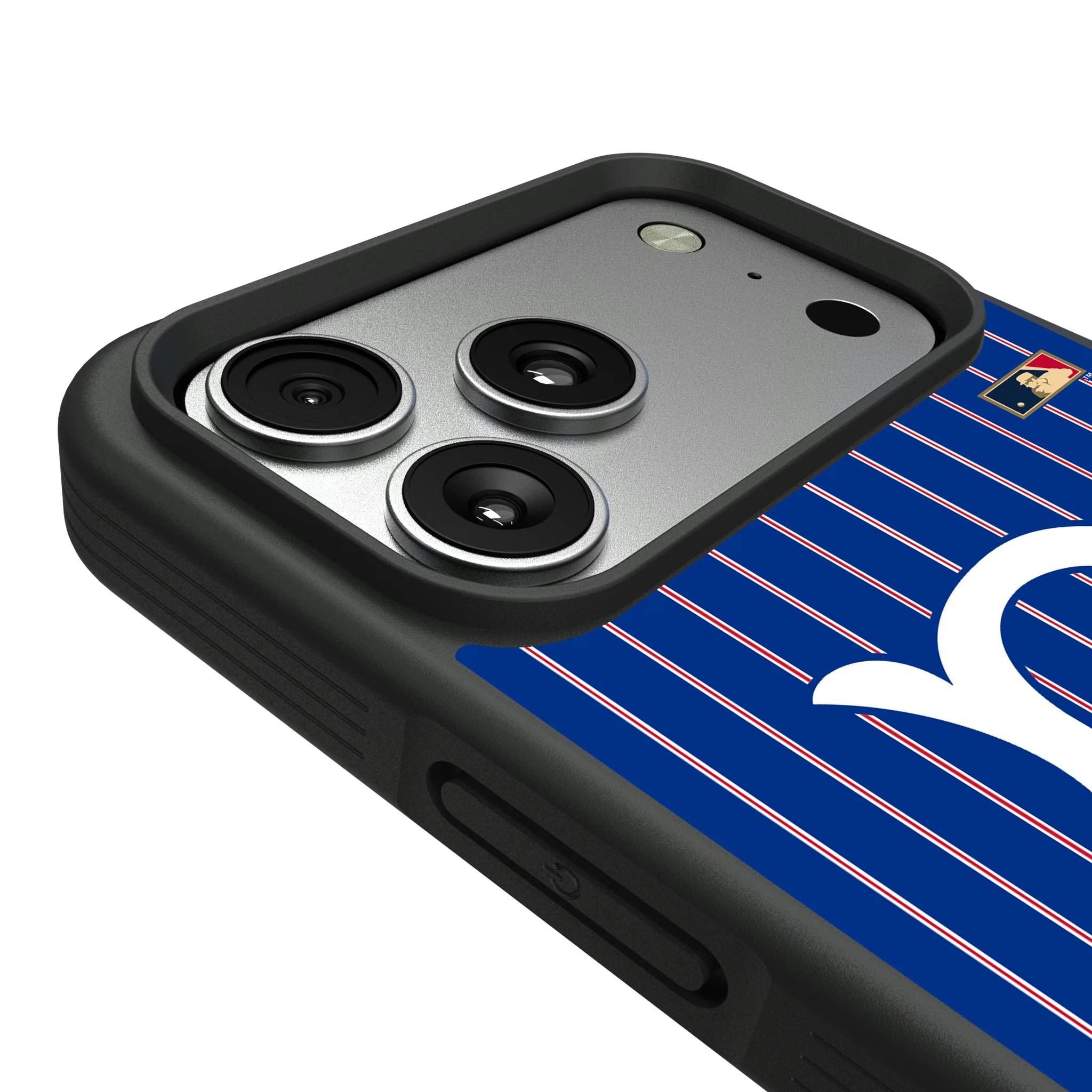 Brooklyn Dodgers 1949-1957 - Cooperstown Collection Pinstripe iPhone Bump Phone Case for Apple iPhone - Detail#Device_iPhone 17 Pro Max