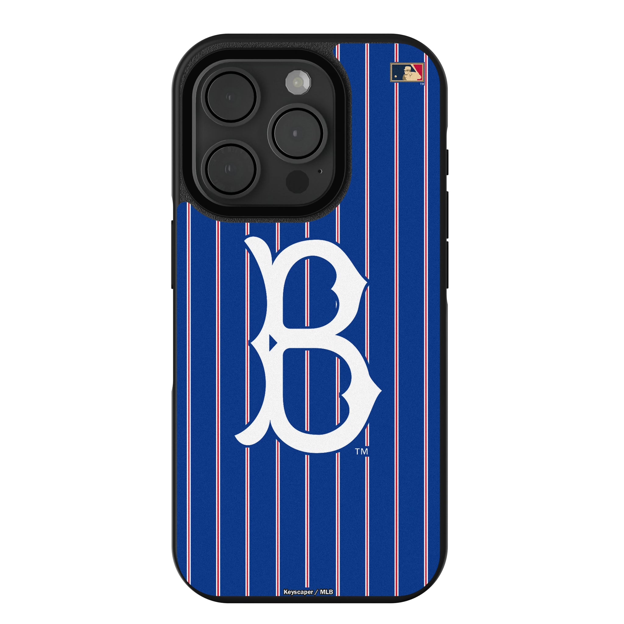 Brooklyn Dodgers 1949-1957 - Cooperstown Collection Pinstripe iPhone Bump Phone Case for Apple iPhone