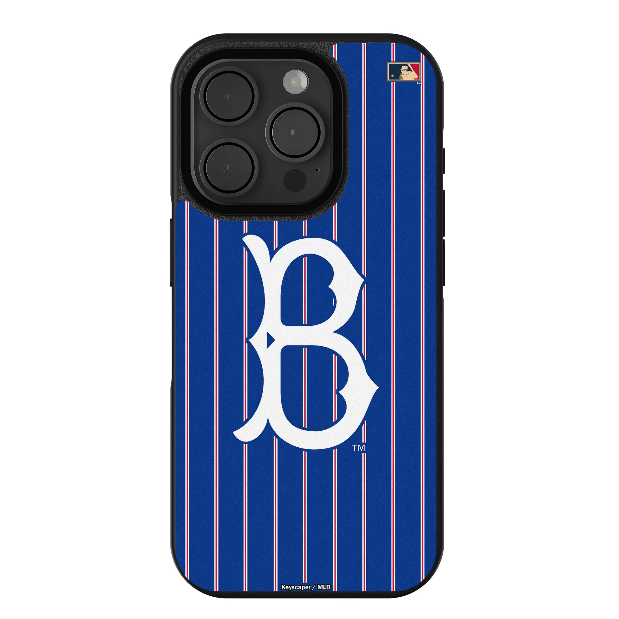 Brooklyn Dodgers 1949-1957 - Cooperstown Collection Pinstripe iPhone Bump Phone Case for Apple iPhone