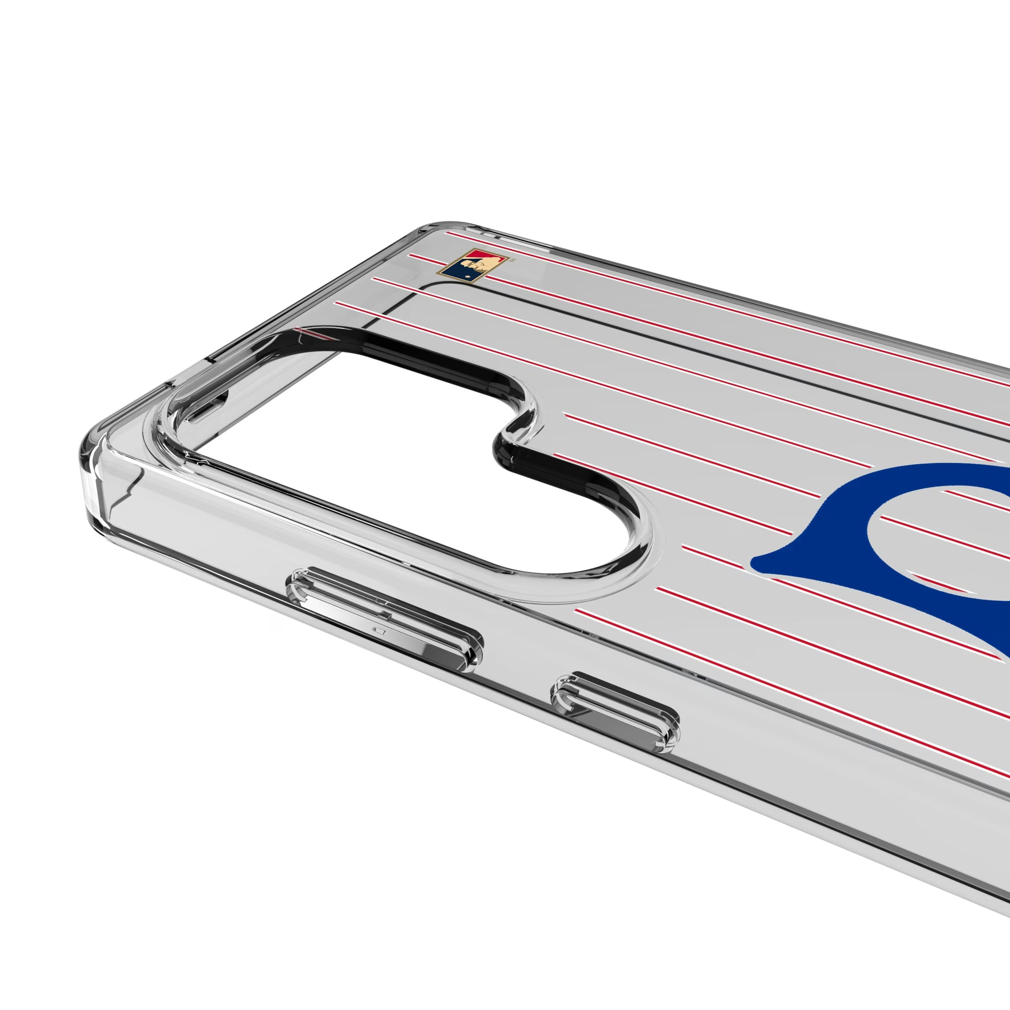 Brooklyn Dodgers 1949-1957 - Cooperstown Collection Pinstripe Galaxy Clear Phone Case for Samsung Galaxy - Detail
