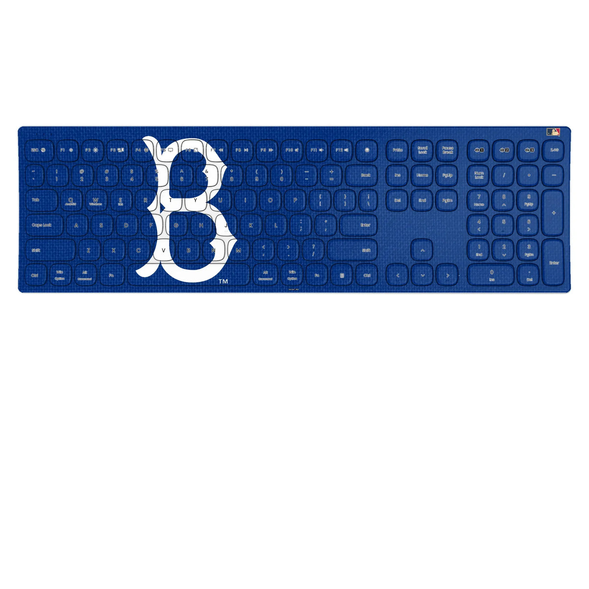 Brooklyn Dodgers 1949-1957 - Cooperstown Collection Solid KKB605 Curved Wireless Keyboard