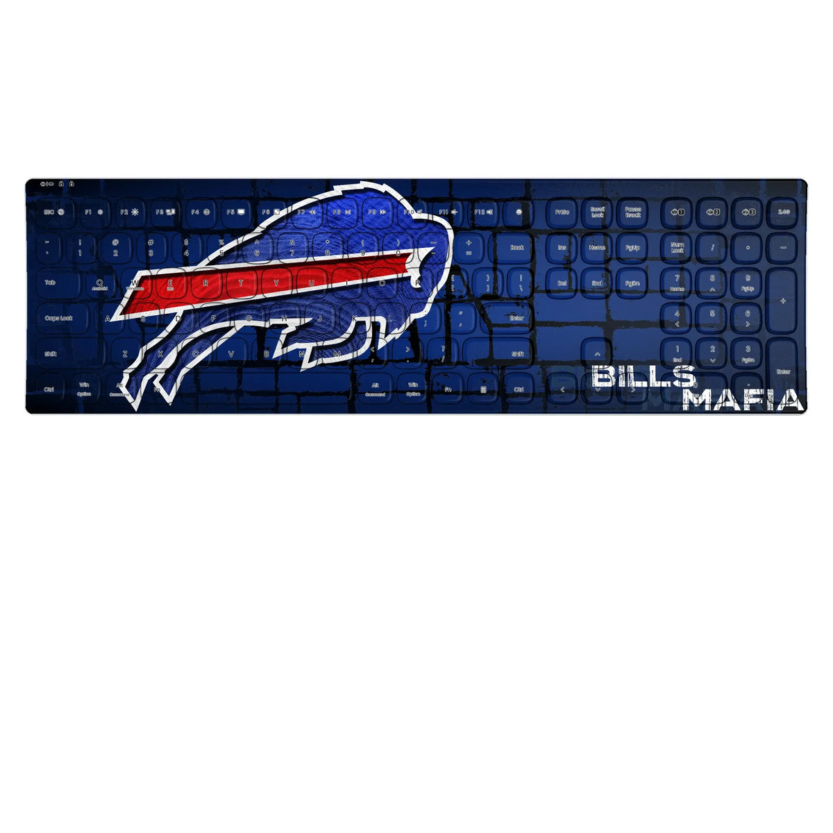Buffalo Bills Brick KKB605 Curved Wireless Keyboard