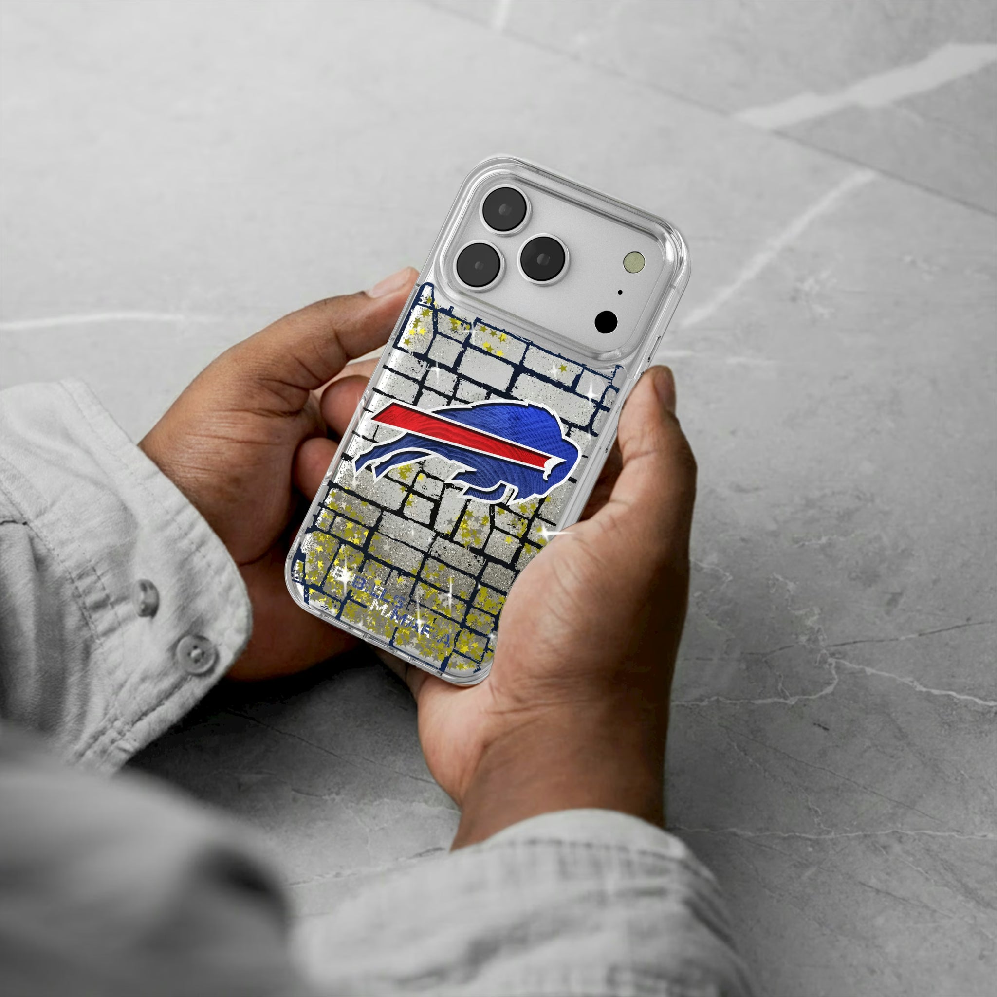 Buffalo Bills Brick iPhone Glitter Phone Case for Apple iPhone - Lifestyle