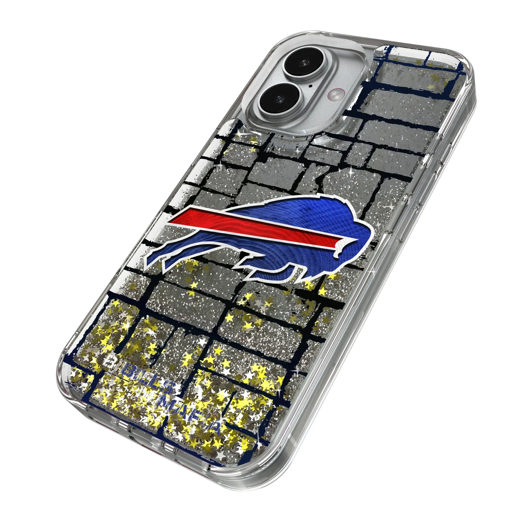 Buffalo Bills Brick iPhone Glitter Phone Case for Apple iPhone - Isometric View