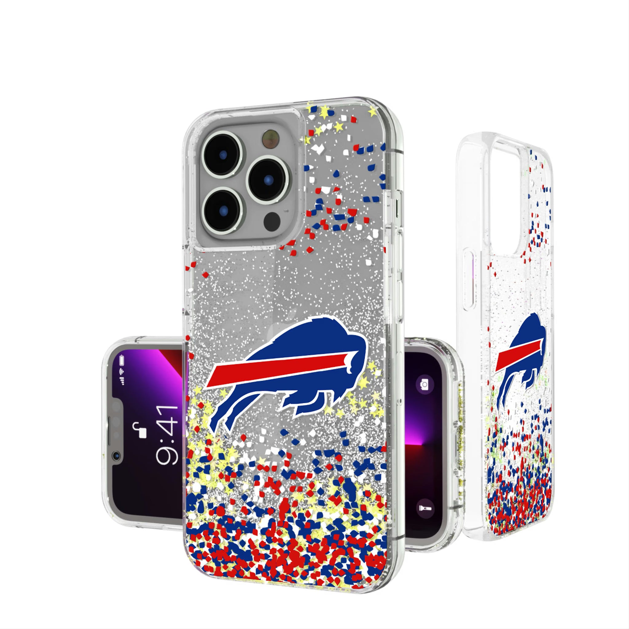 Buffalo Bills Confetti iPhone Glitter Phone Case for Apple iPhone