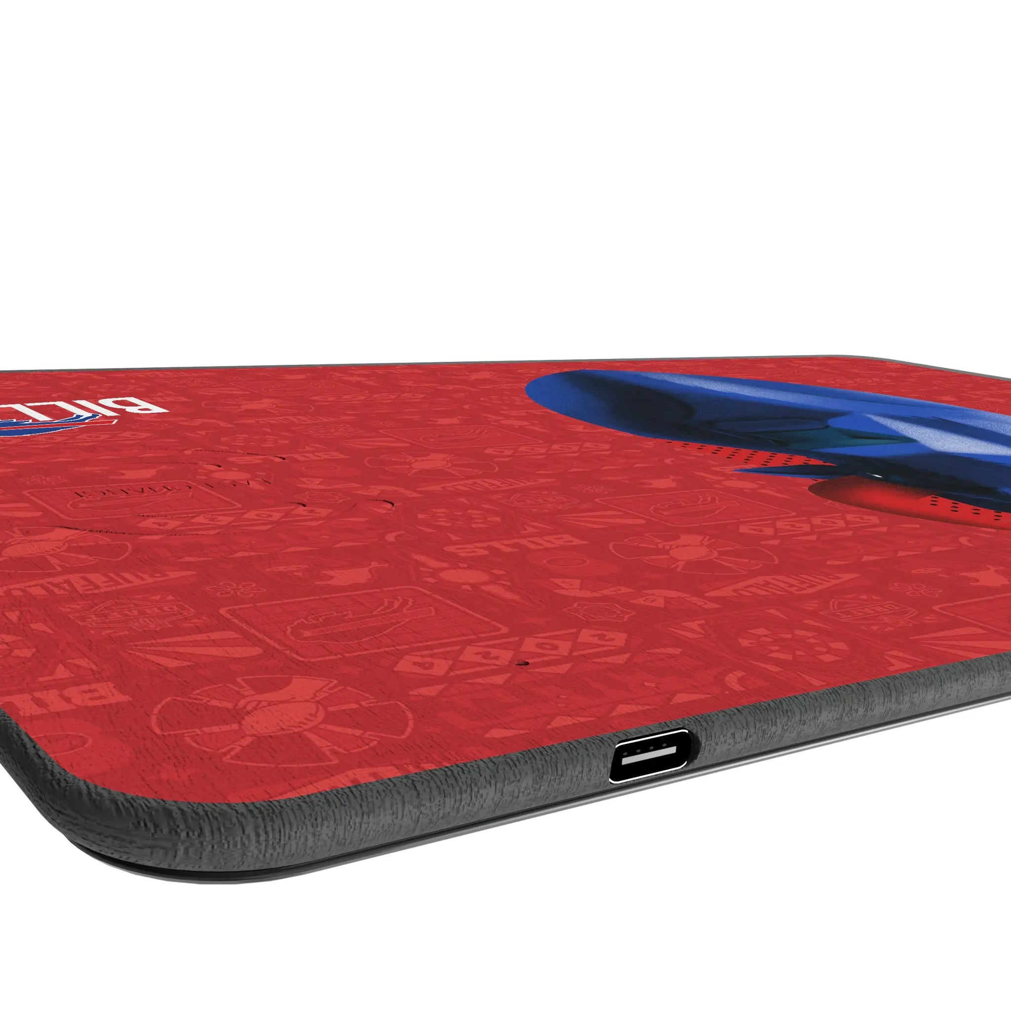 Buffalo Bills Deco 15-Watt Wireless Charger and Mouse Pad