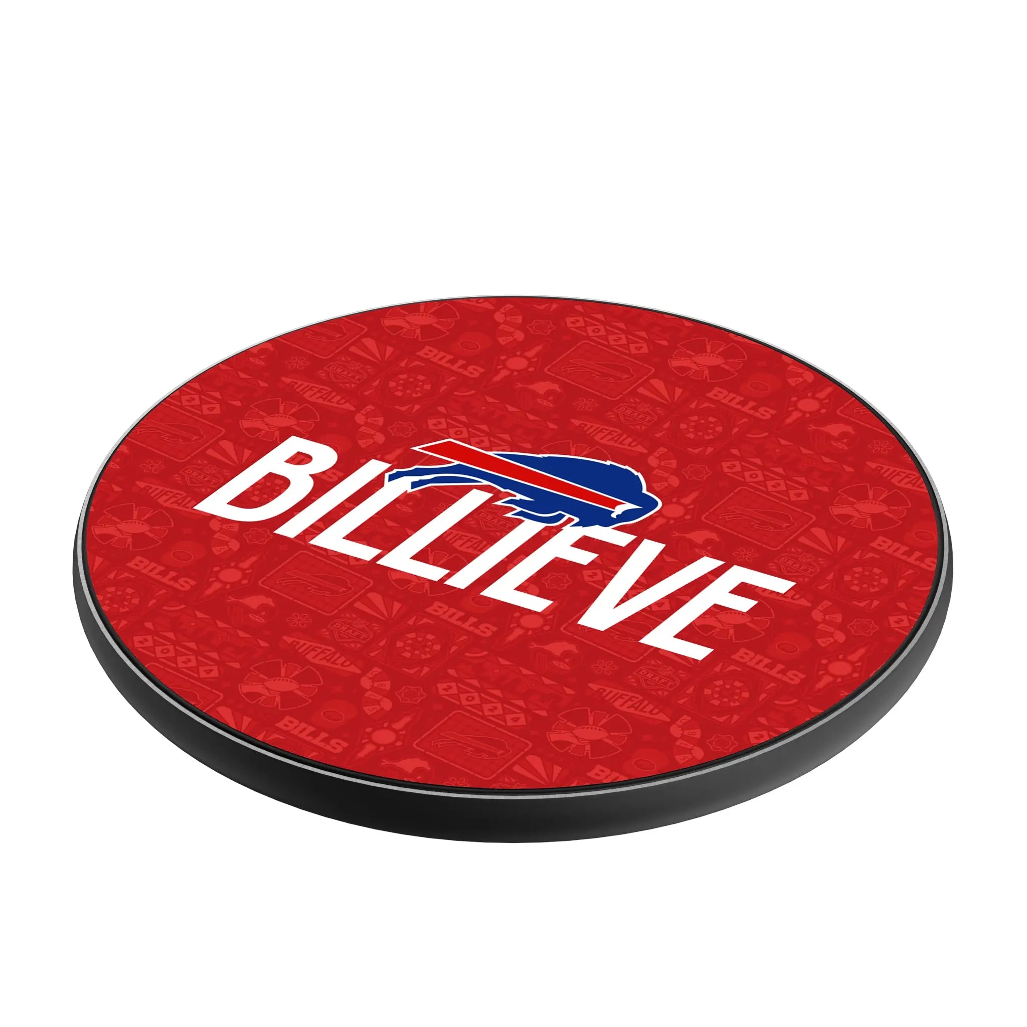 Buffalo Bills Deco 15-Watt Wireless Charger - Isometric View