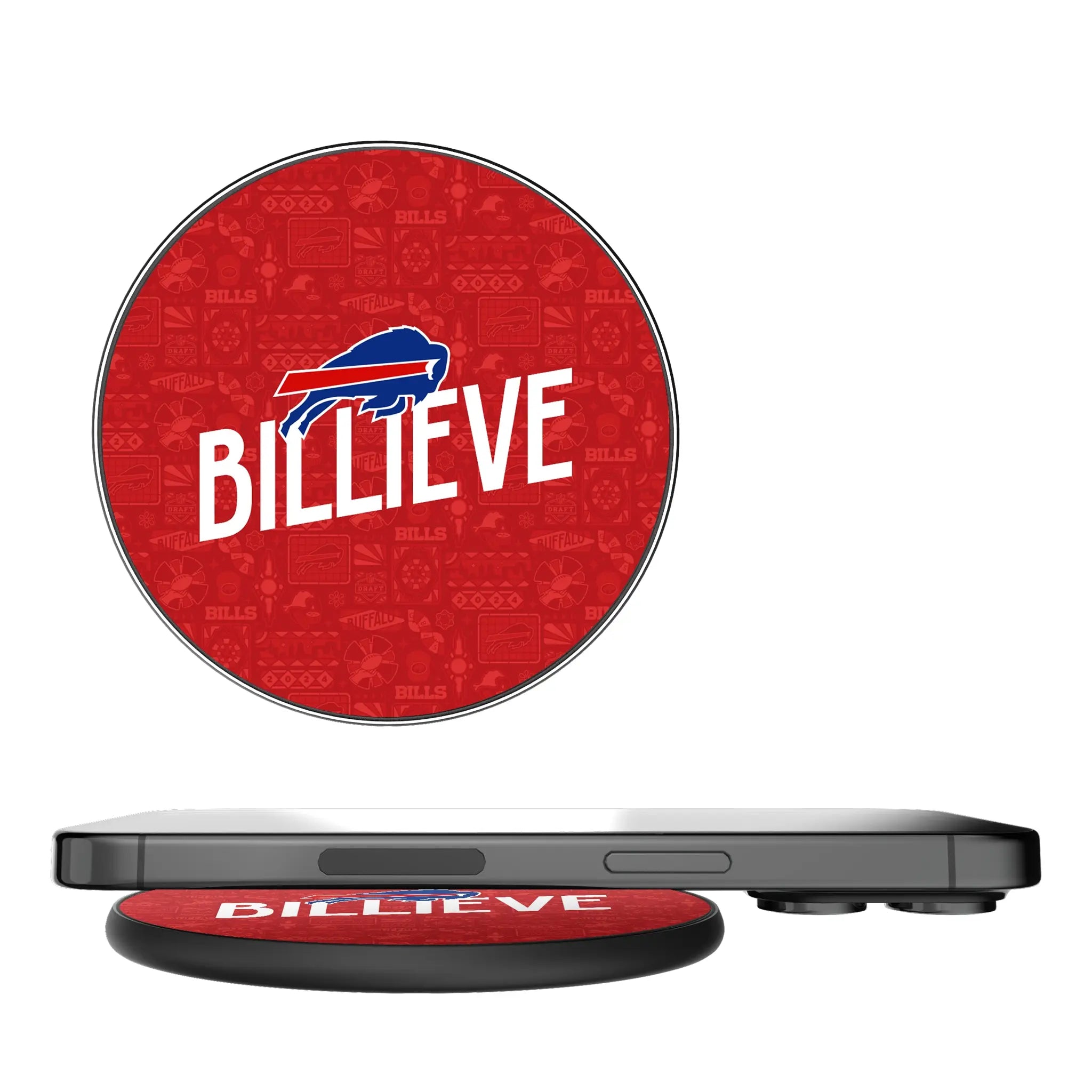 Buffalo Bills Deco 15-Watt Wireless Charger