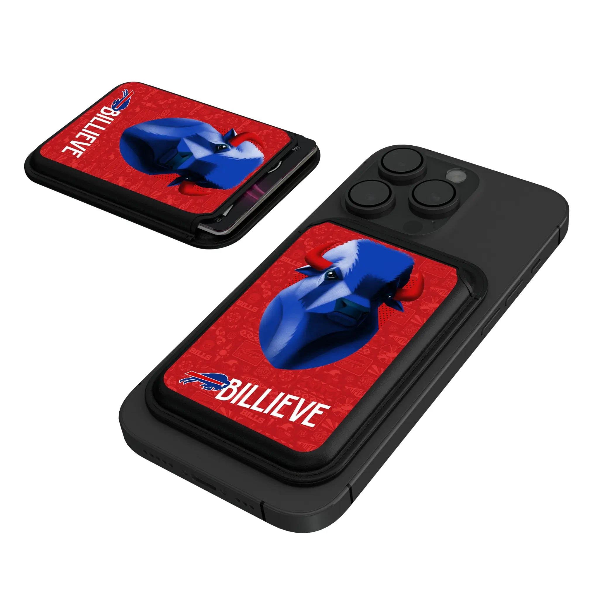 Buffalo Bills Deco Black Magnetic Credit Card Wallet