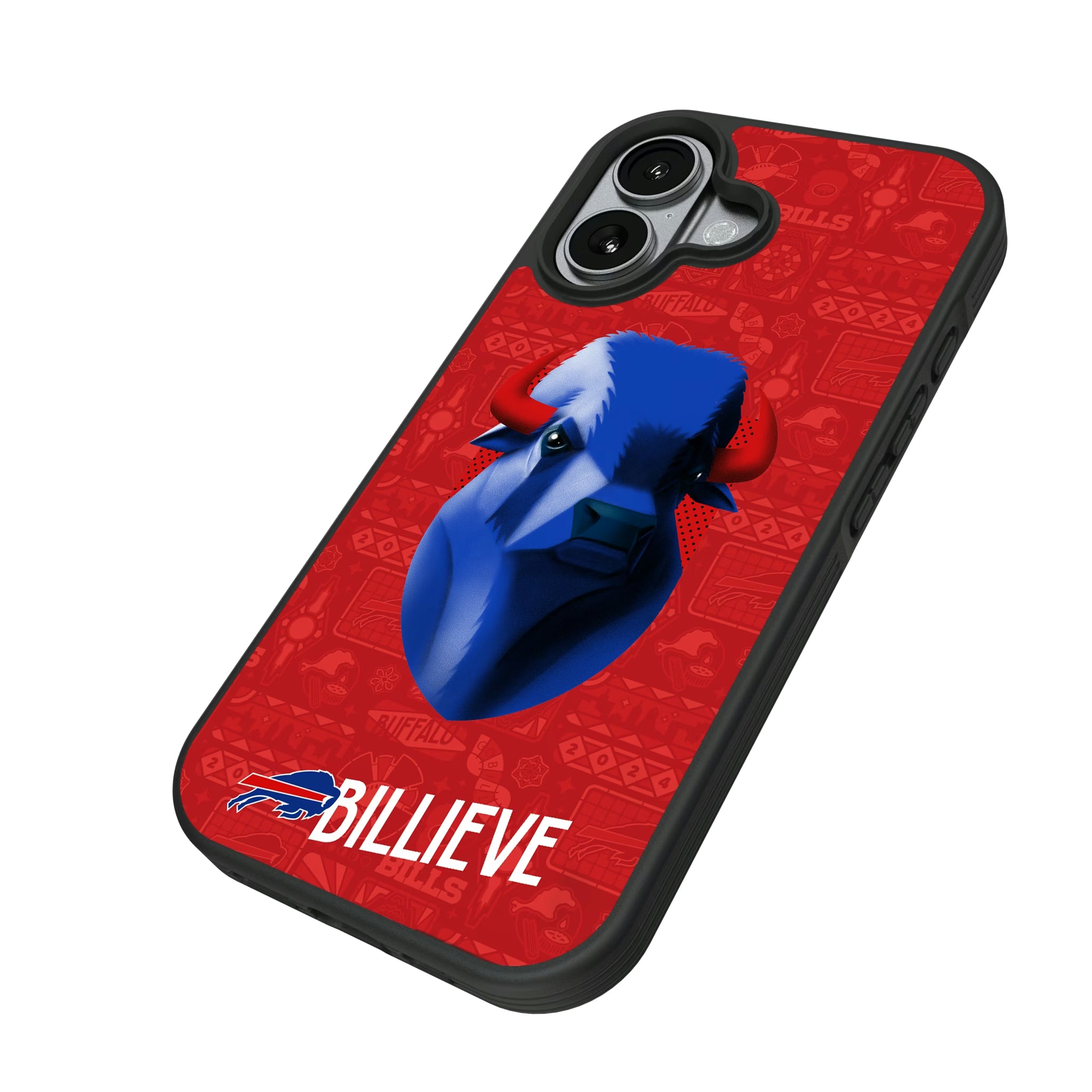 Buffalo Bills Deco iPhone Bump Phone Case for Apple iPhone - Isometric View#Device_iPhone 17