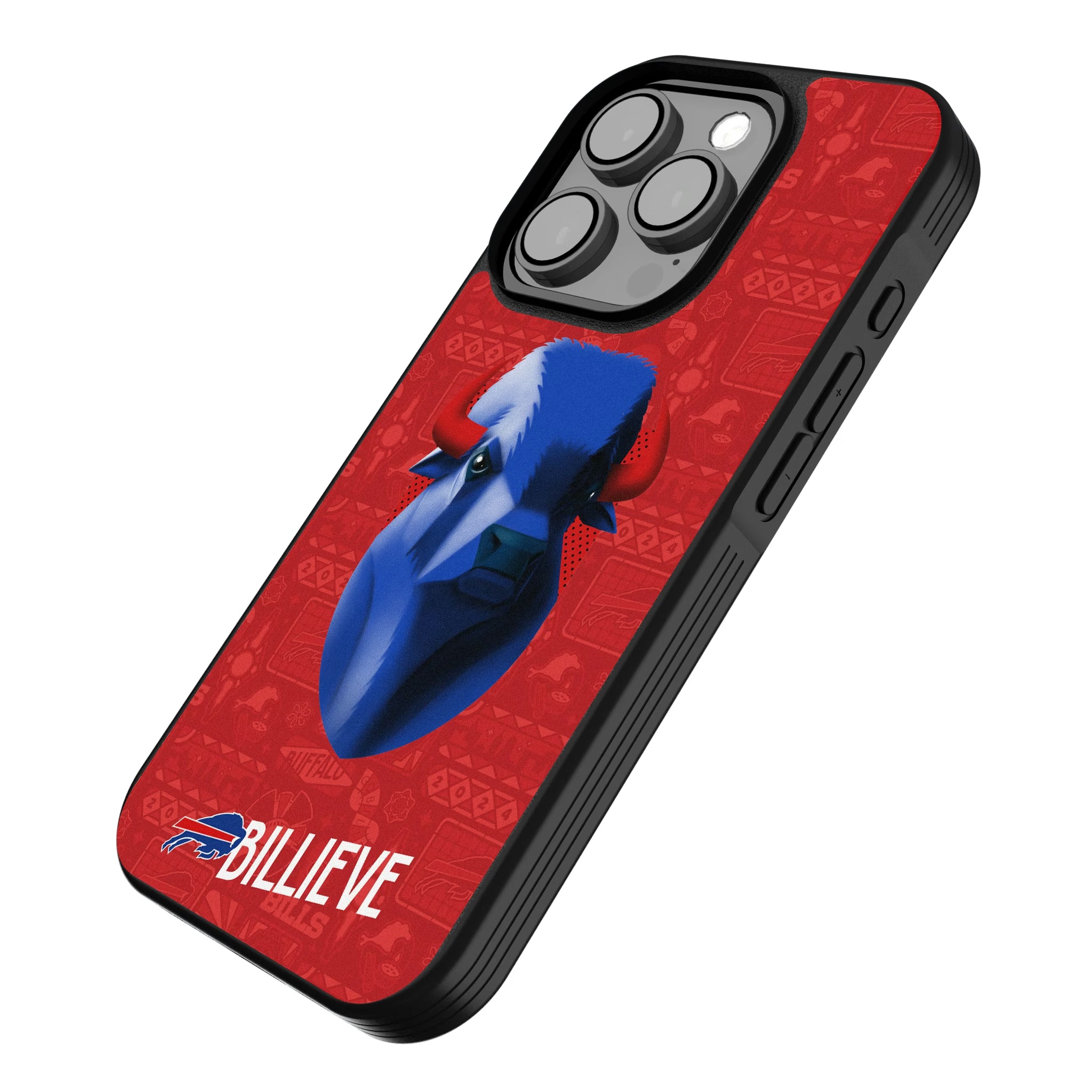 Buffalo Bills Deco iPhone Bump Phone Case for Apple iPhone - Isometric View