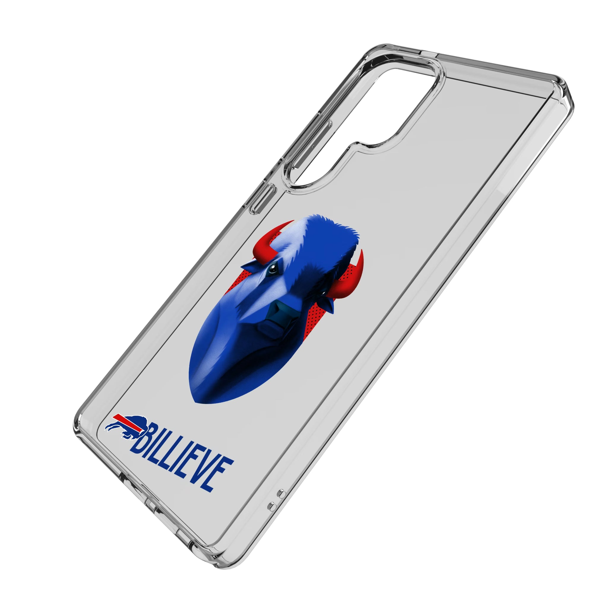 Buffalo Bills Deco Galaxy Clear Phone Case for Samsung Galaxy - Isometric View