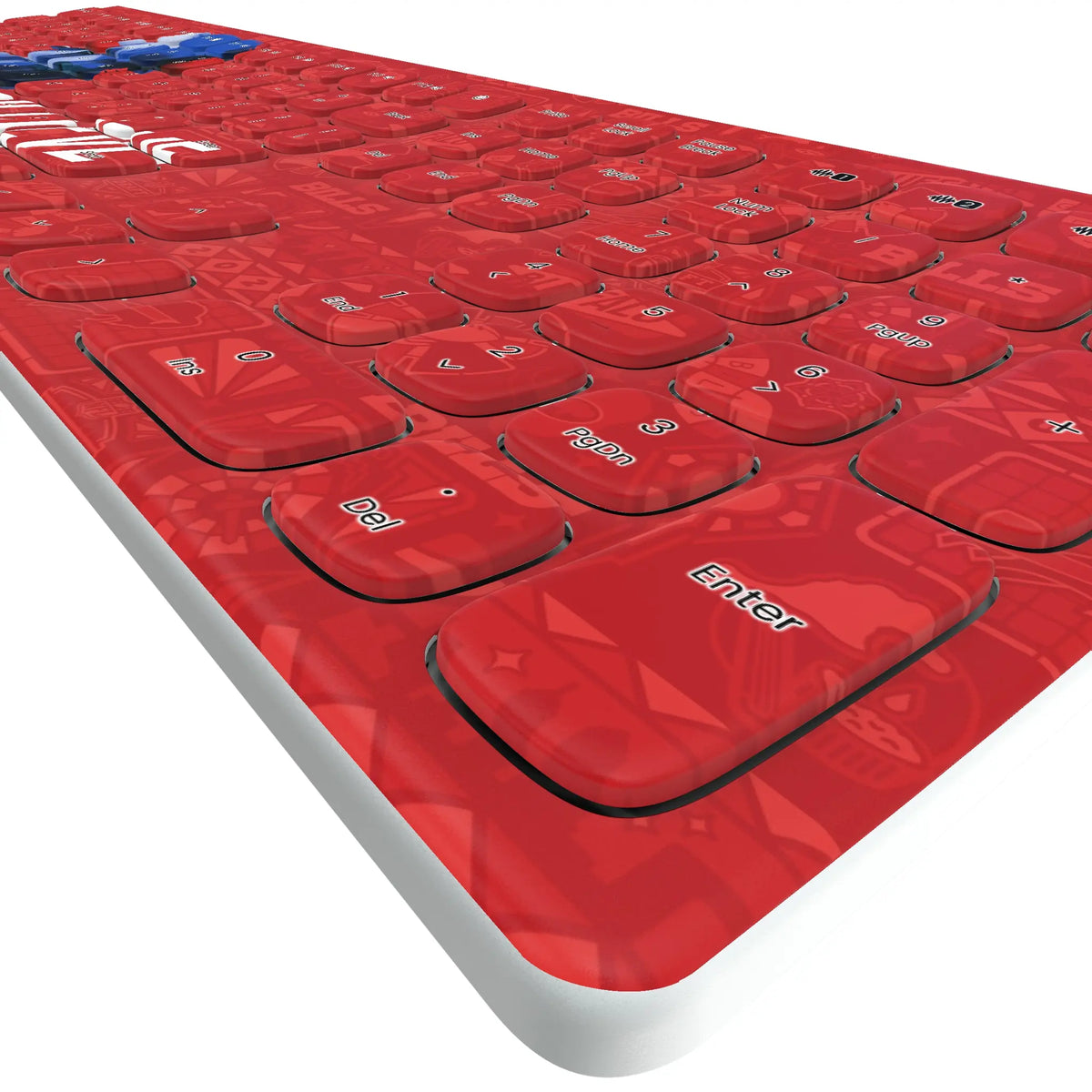 Buffalo Bills Deco KKB605 Curved Wireless Keyboard - Detail