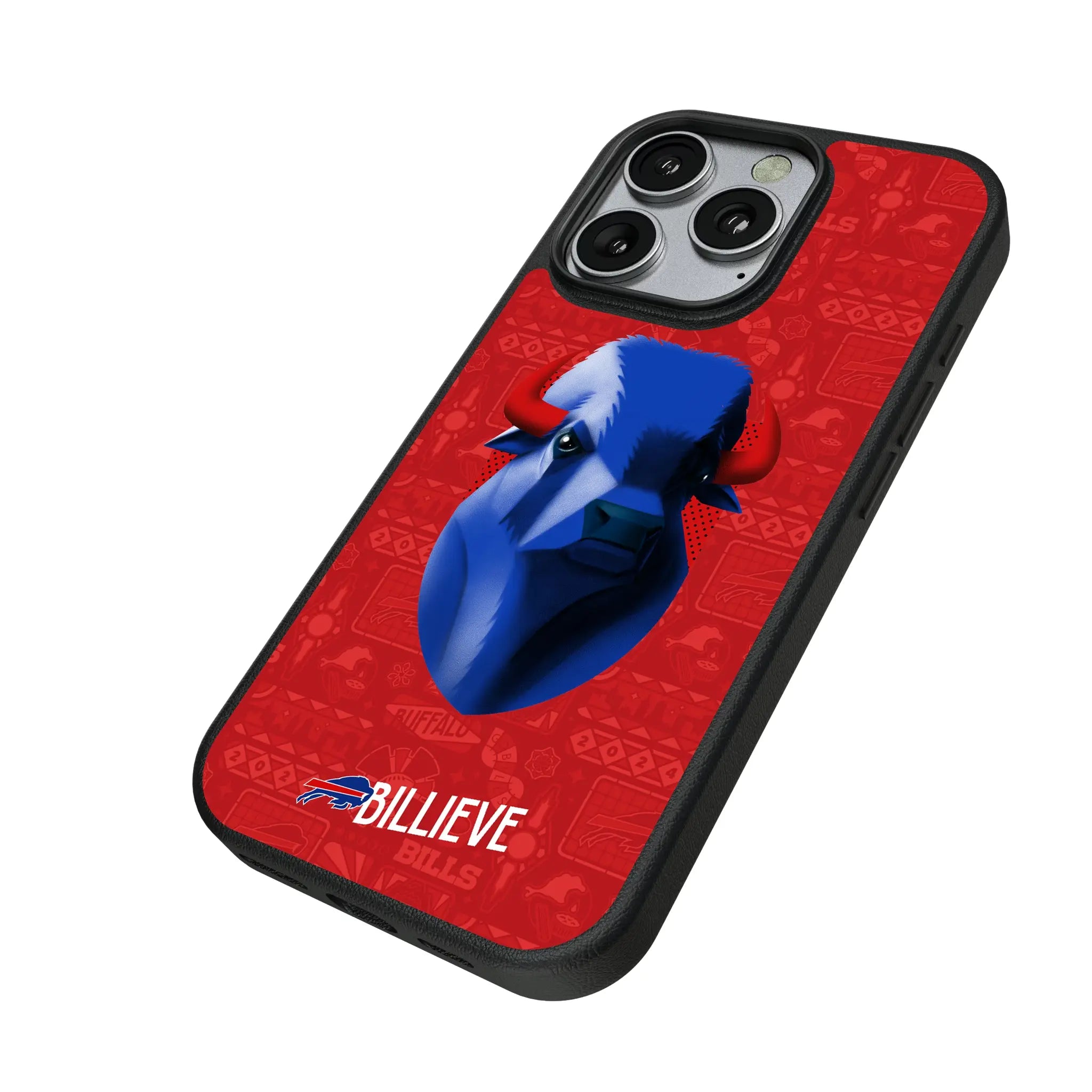 Buffalo Bills Deco iPhone MagSafe Compatible Phone Case for Apple iPhone - Isometric View