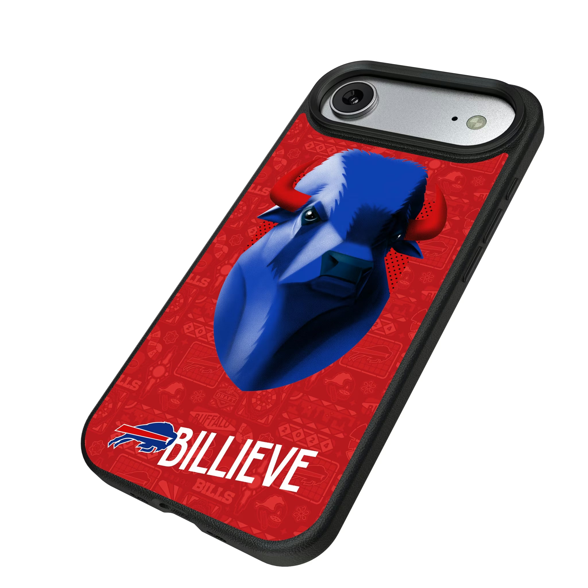 Buffalo Bills Deco iPhone MagSafe Compatible Phone Case for Apple iPhone - Isometric View#Device_iPhone Air