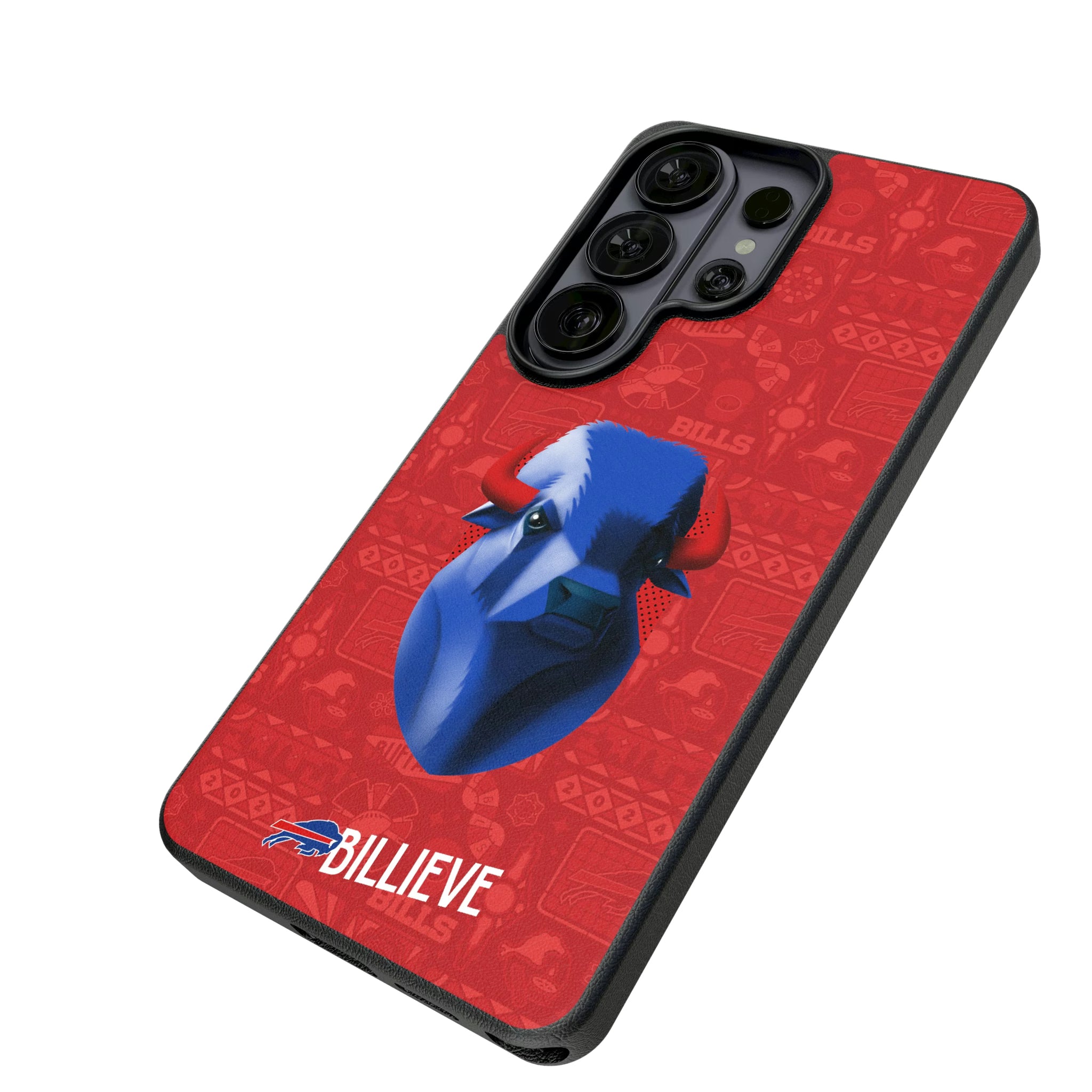 Buffalo Bills Deco Galaxy MagSafe Compatible Phone Case for Samsung Galaxy - Isometric View