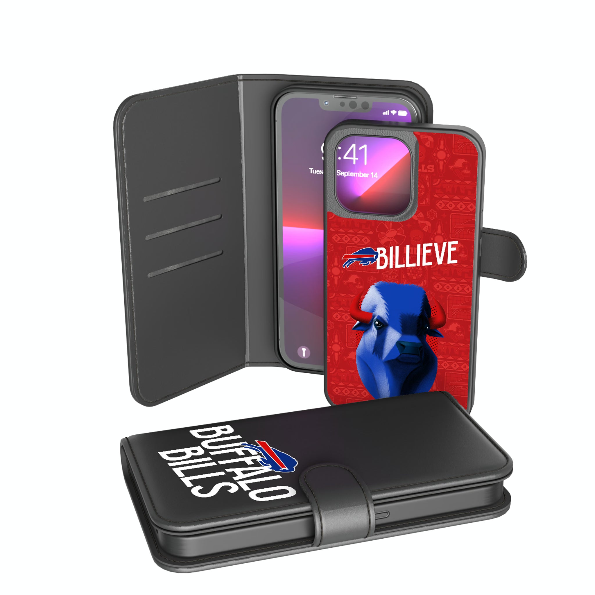 Buffalo Bills Deco iPhone Wallet Phone Case for Apple iPhone