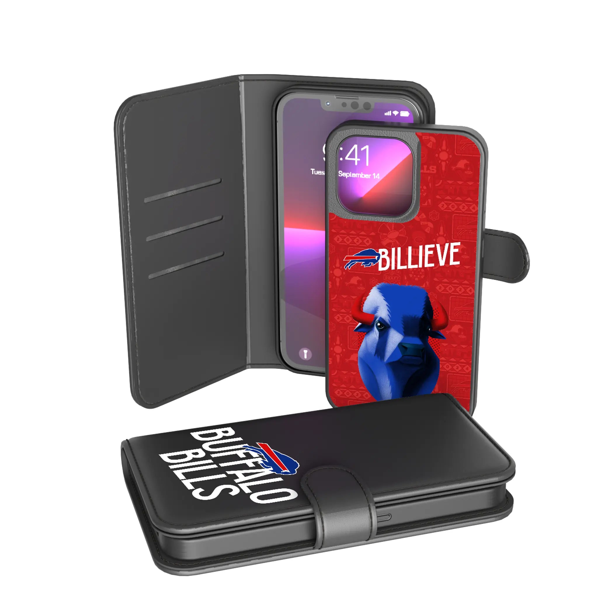 Buffalo Bills Deco iPhone Wallet Phone Case for Apple iPhone