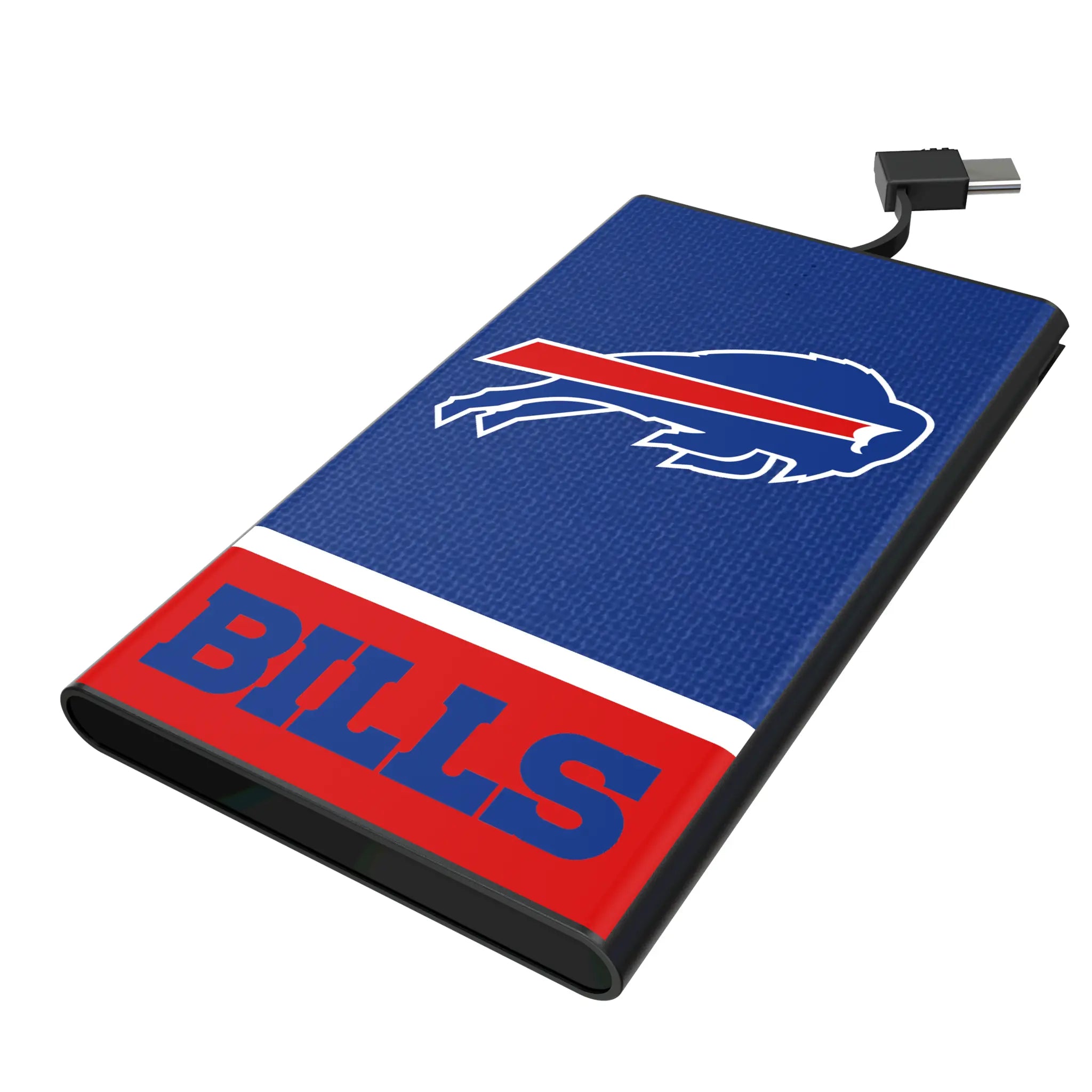 Buffalo Bills Endzone Solid 5000mAh Flat Power Bank