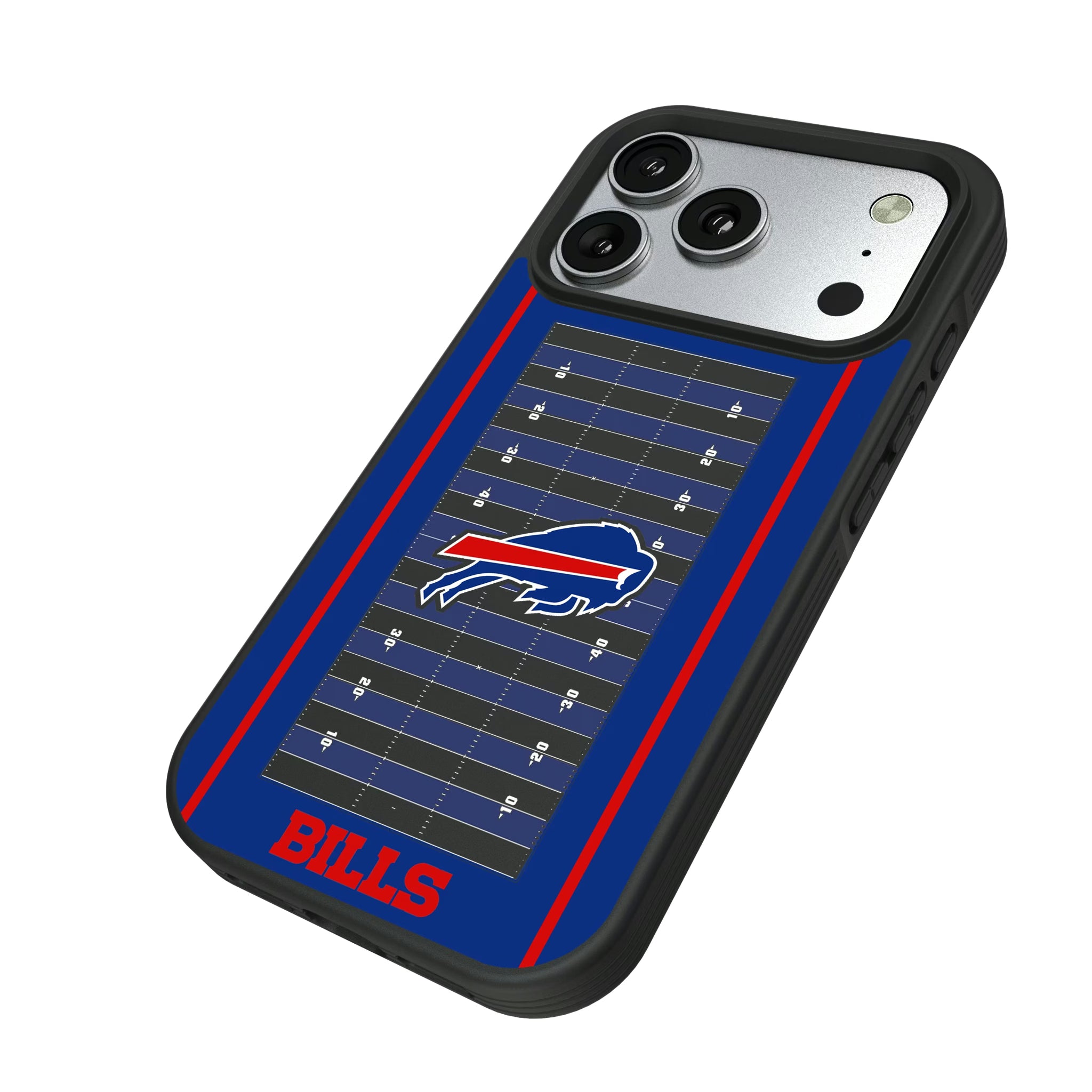 Buffalo Bills Field iPhone Bump Phone Case for Apple iPhone - Isometric View#Device_iPhone 17 Pro