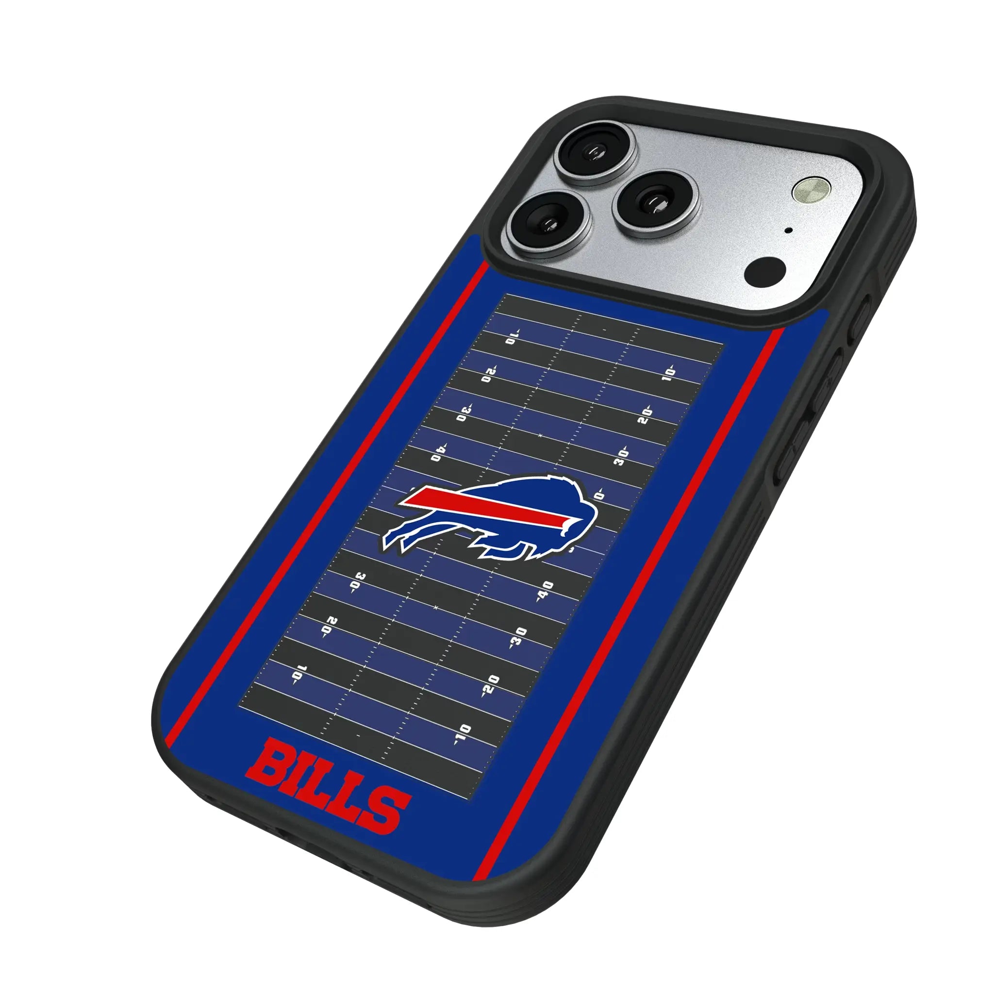 Buffalo Bills Field iPhone Bump Phone Case for Apple iPhone - Isometric View#Device_iPhone 17 Pro