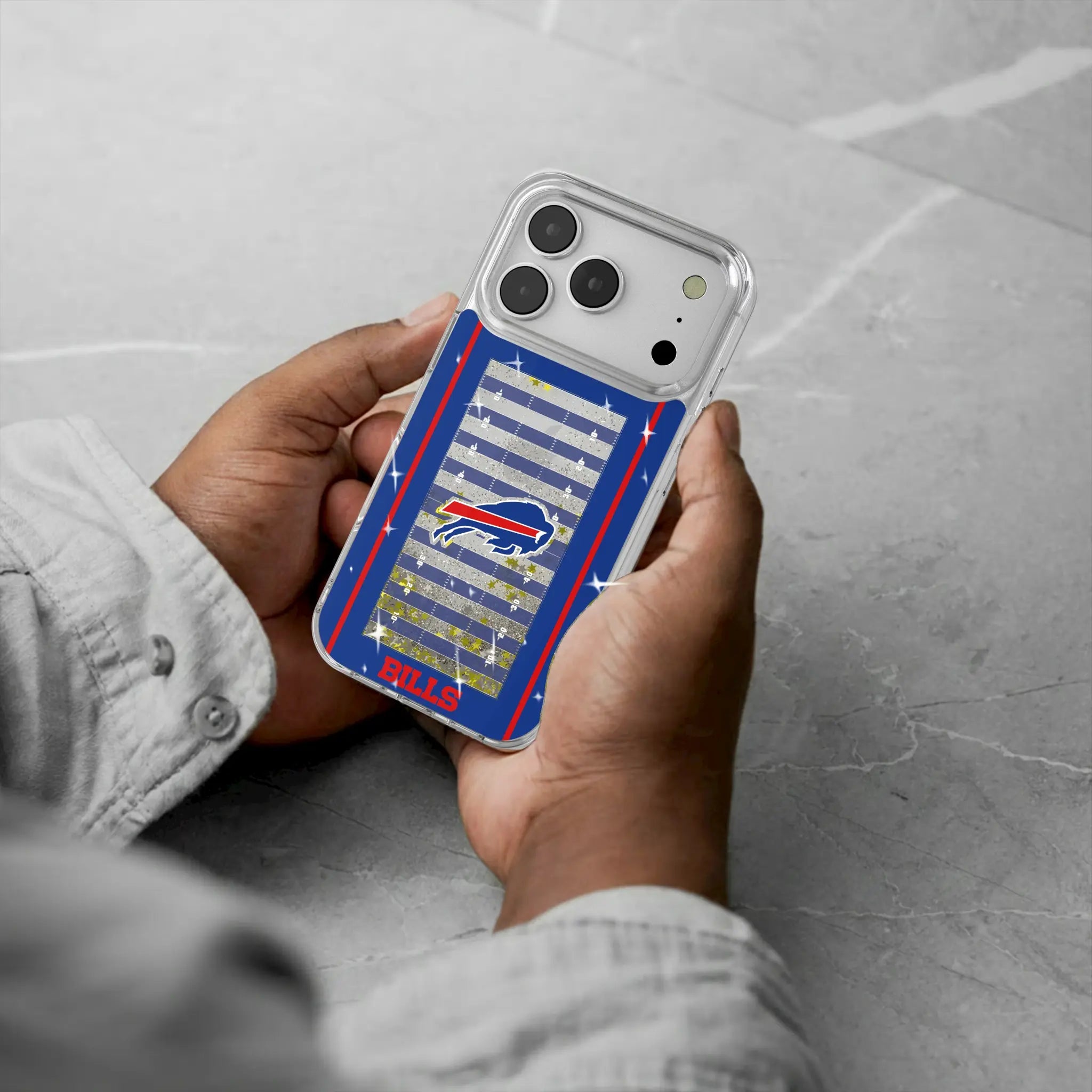 Buffalo Bills Field iPhone Glitter Phone Case for Apple iPhone - Lifestyle
