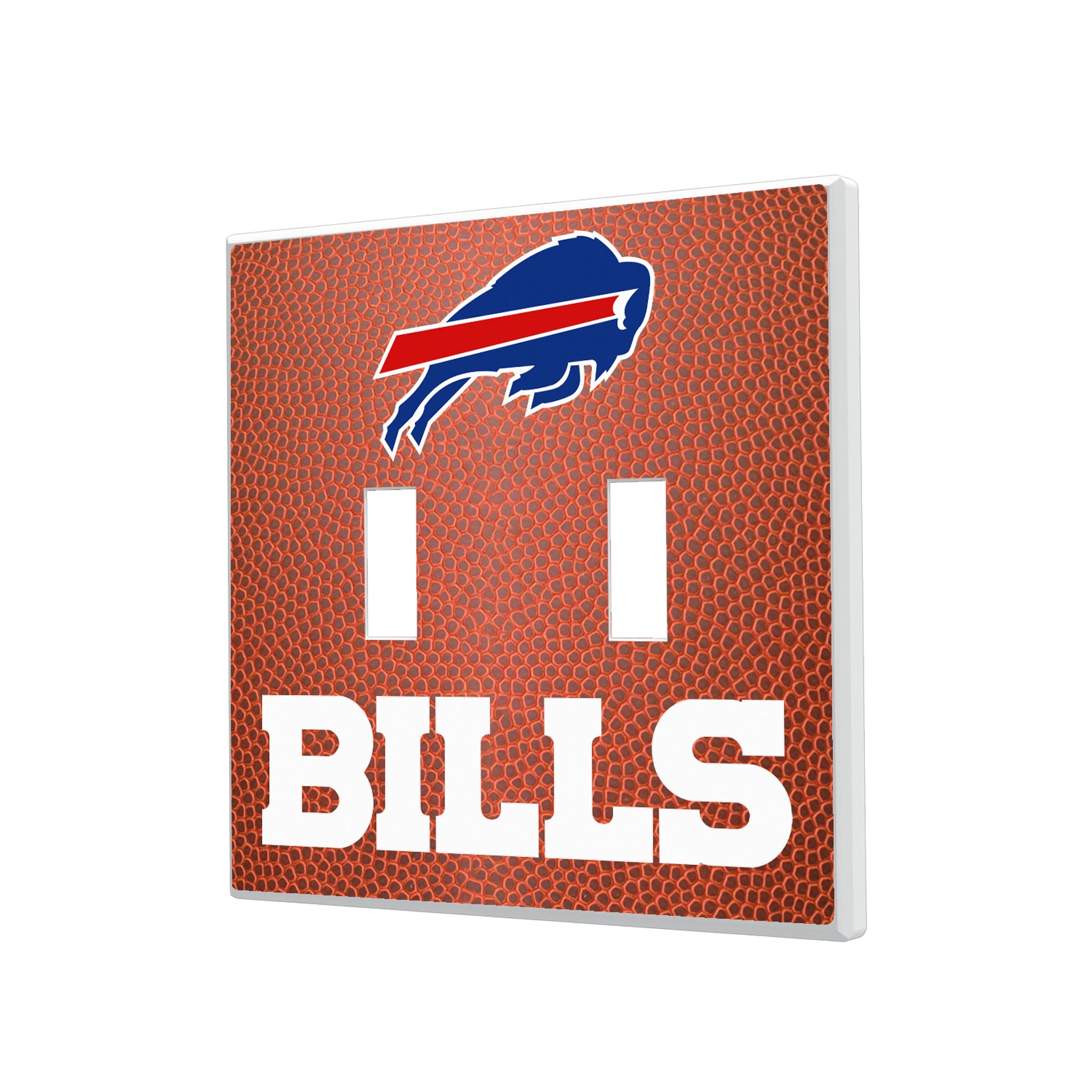 Buffalo Bills Football Hidden-Screw Light Switch Plate#Style_Double Toggle