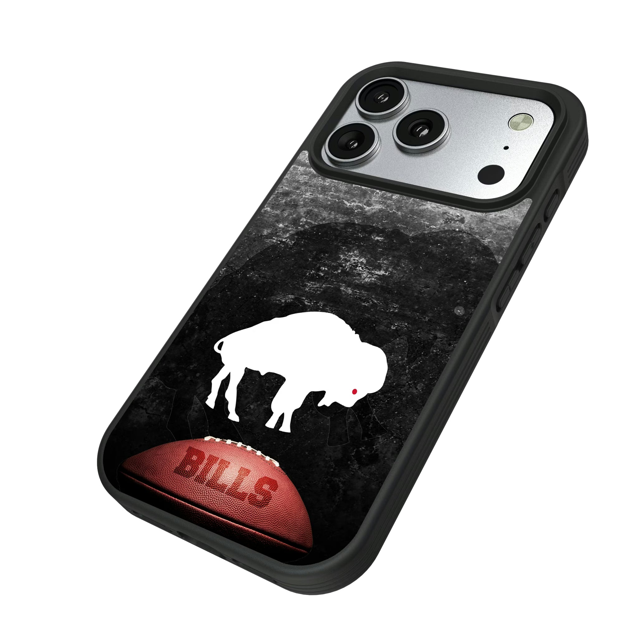 Buffalo Bills Historic Collection Legendary iPhone Bump Phone Case for Apple iPhone - Isometric View#Device_iPhone 17 Pro