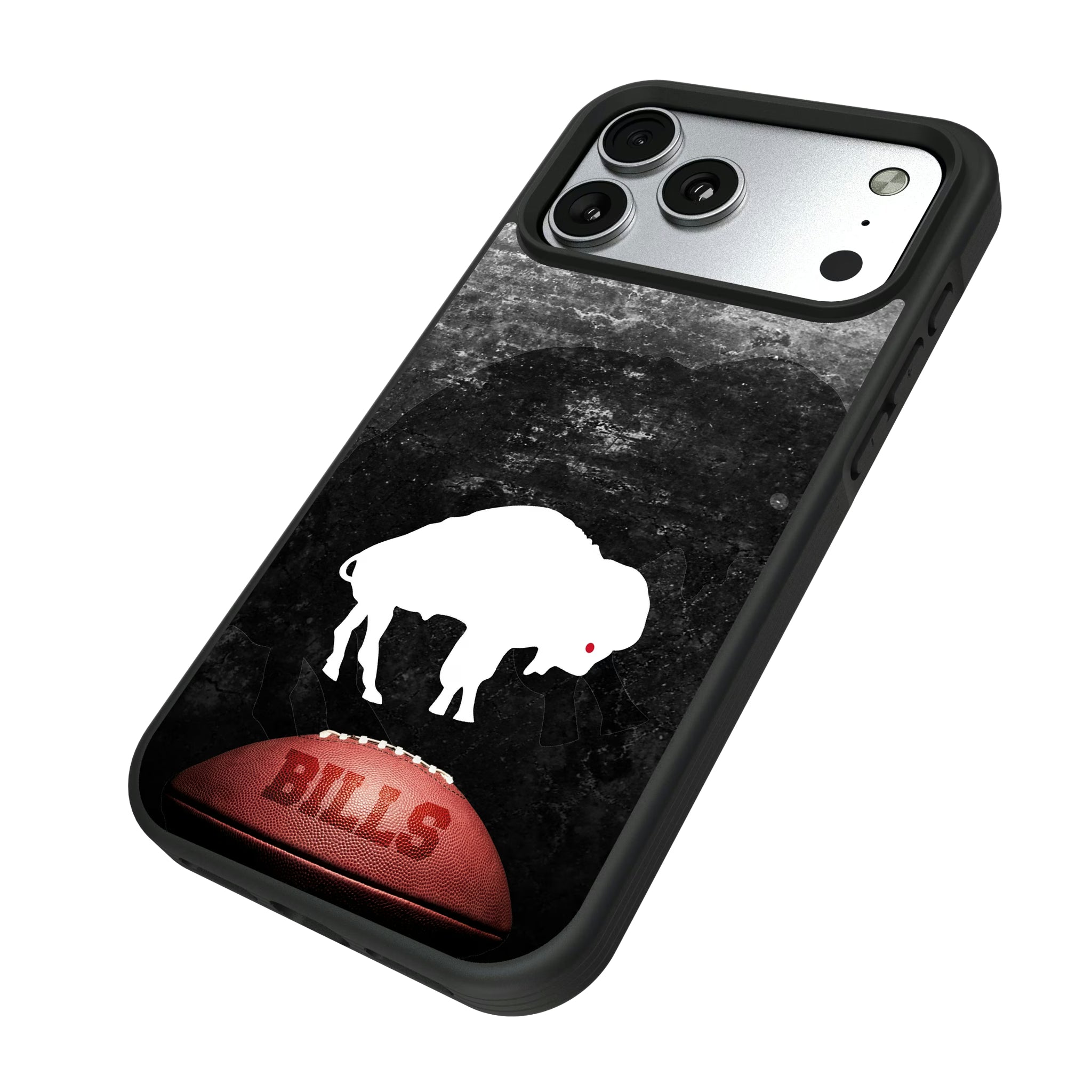 Buffalo Bills Historic Collection Legendary iPhone Bump Phone Case for Apple iPhone - Isometric View#Device_iPhone 17 Pro Max
