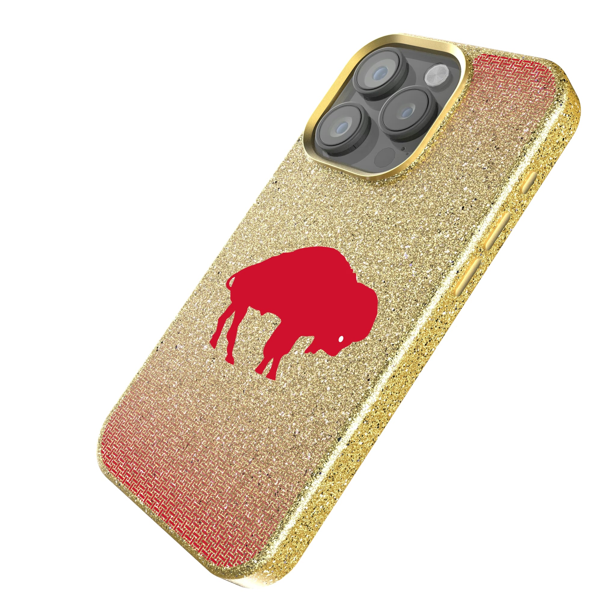 Buffalo Bills Historic Collection Linen iPhone Bling Phone Case for Apple iPhone - Isometric View
