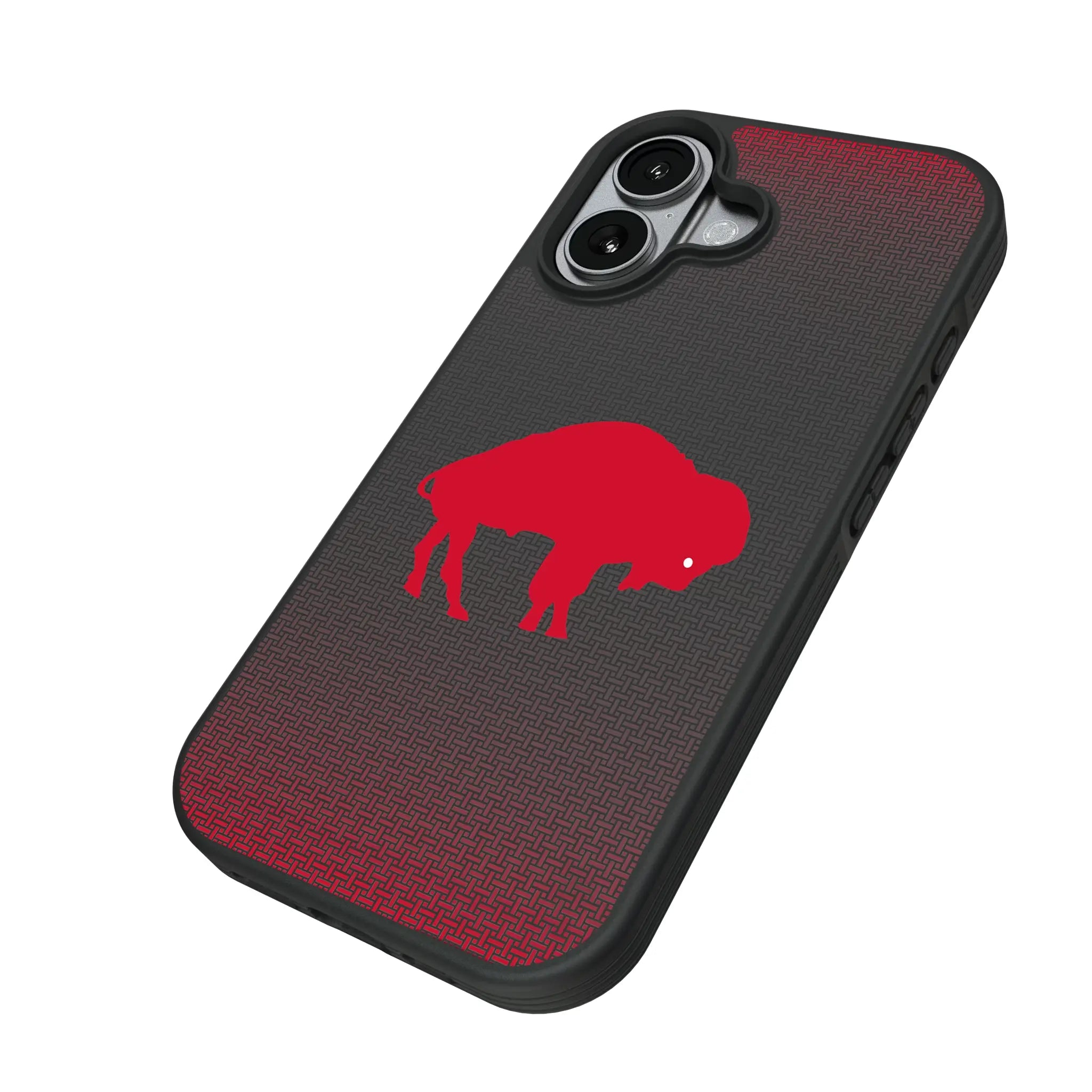 Buffalo Bills Historic Collection Linen iPhone Bump Phone Case for Apple iPhone - Isometric View#Device_iPhone 17