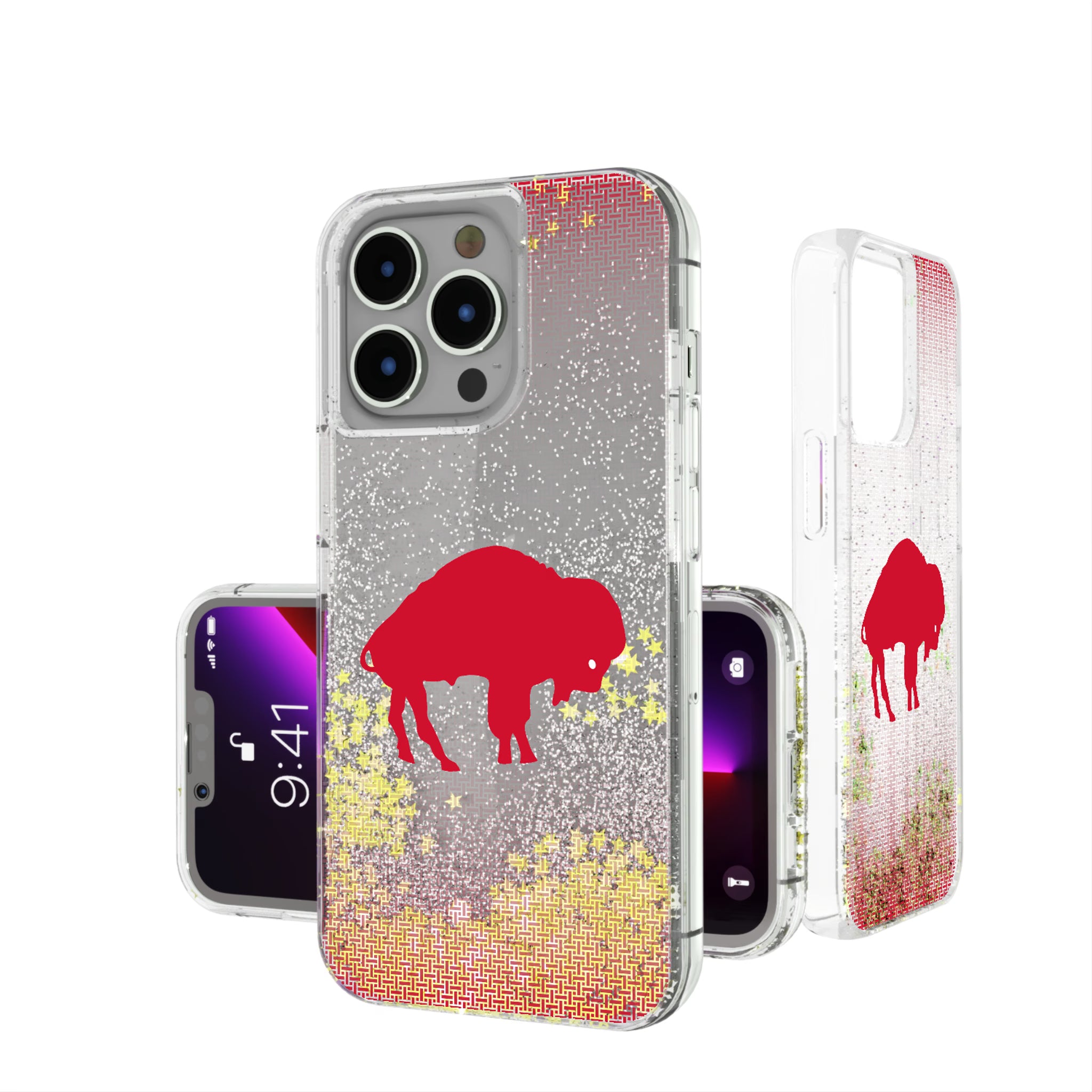 Buffalo Bills Historic Collection Linen iPhone Glitter Phone Case for Apple iPhone