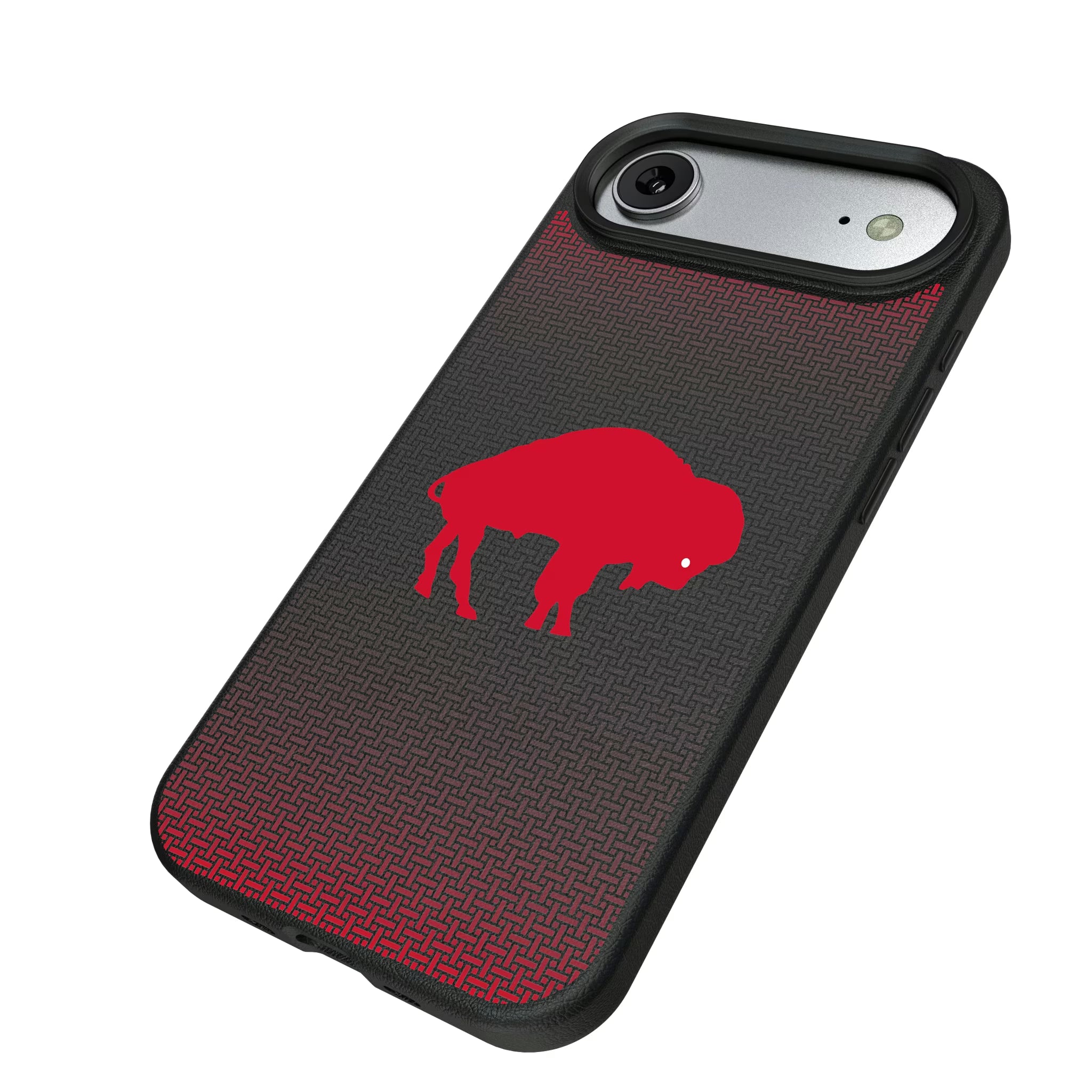Buffalo Bills Historic Collection Linen iPhone MagSafe Compatible Phone Case for Apple iPhone - Isometric View#Device_iPhone Air