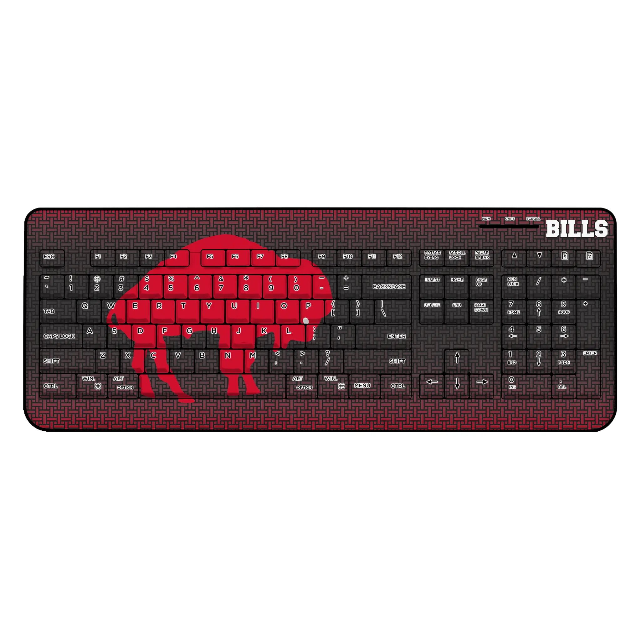 Buffalo Bills Historic Collection Linen Wireless USB Keyboard