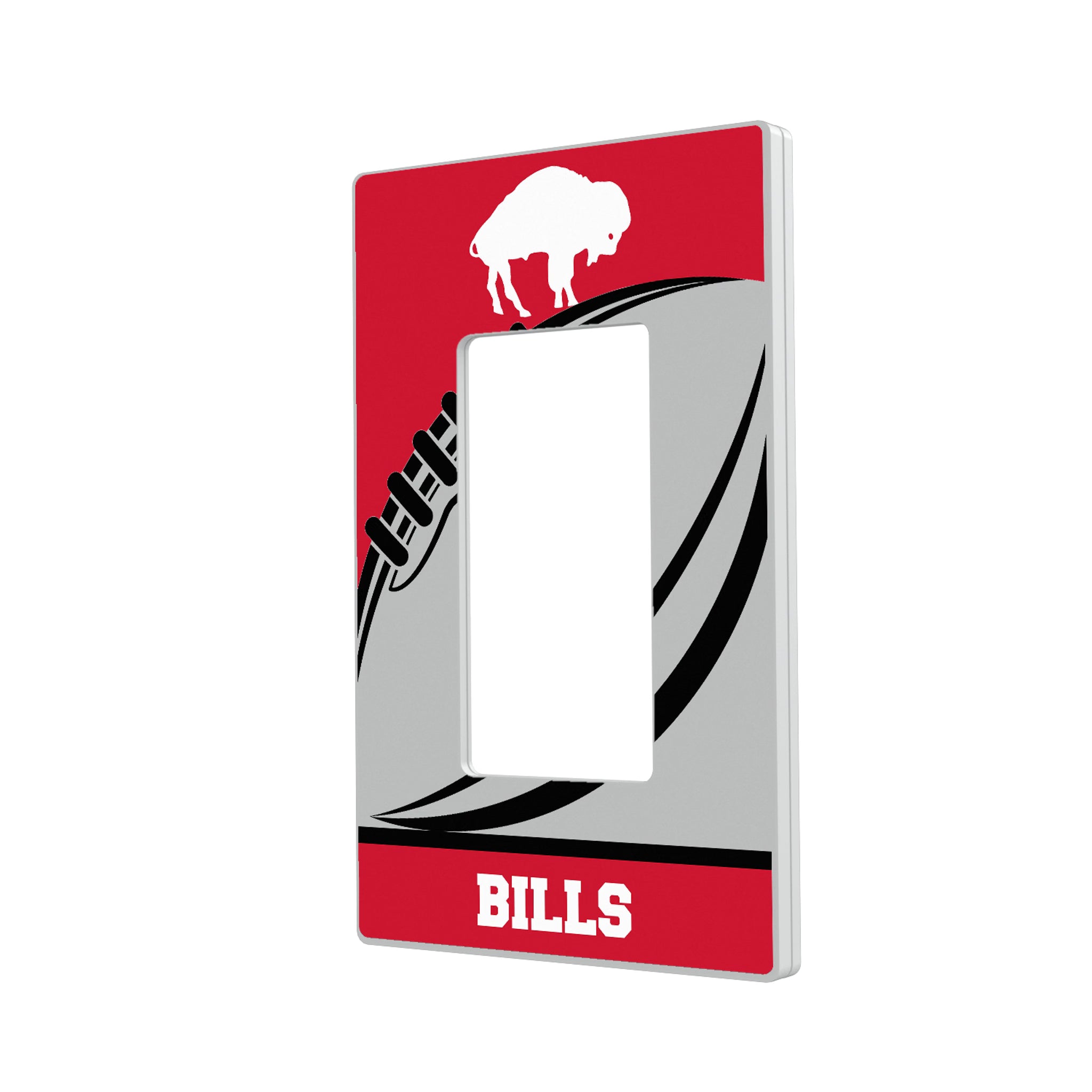 Buffalo Bills Historic Collection Passtime Hidden-Screw Light Switch Plate#Style_Single Rocker