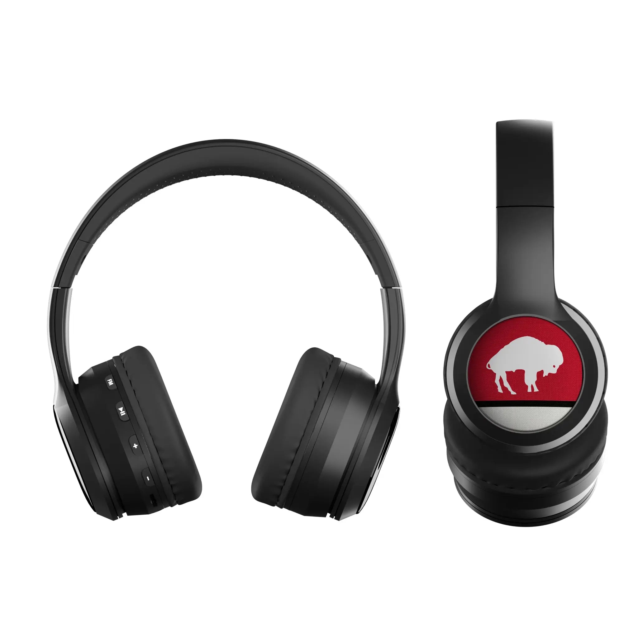 Buffalo Bills Historic Collection Stripe Wireless Over-Ear BT Headphones With Case