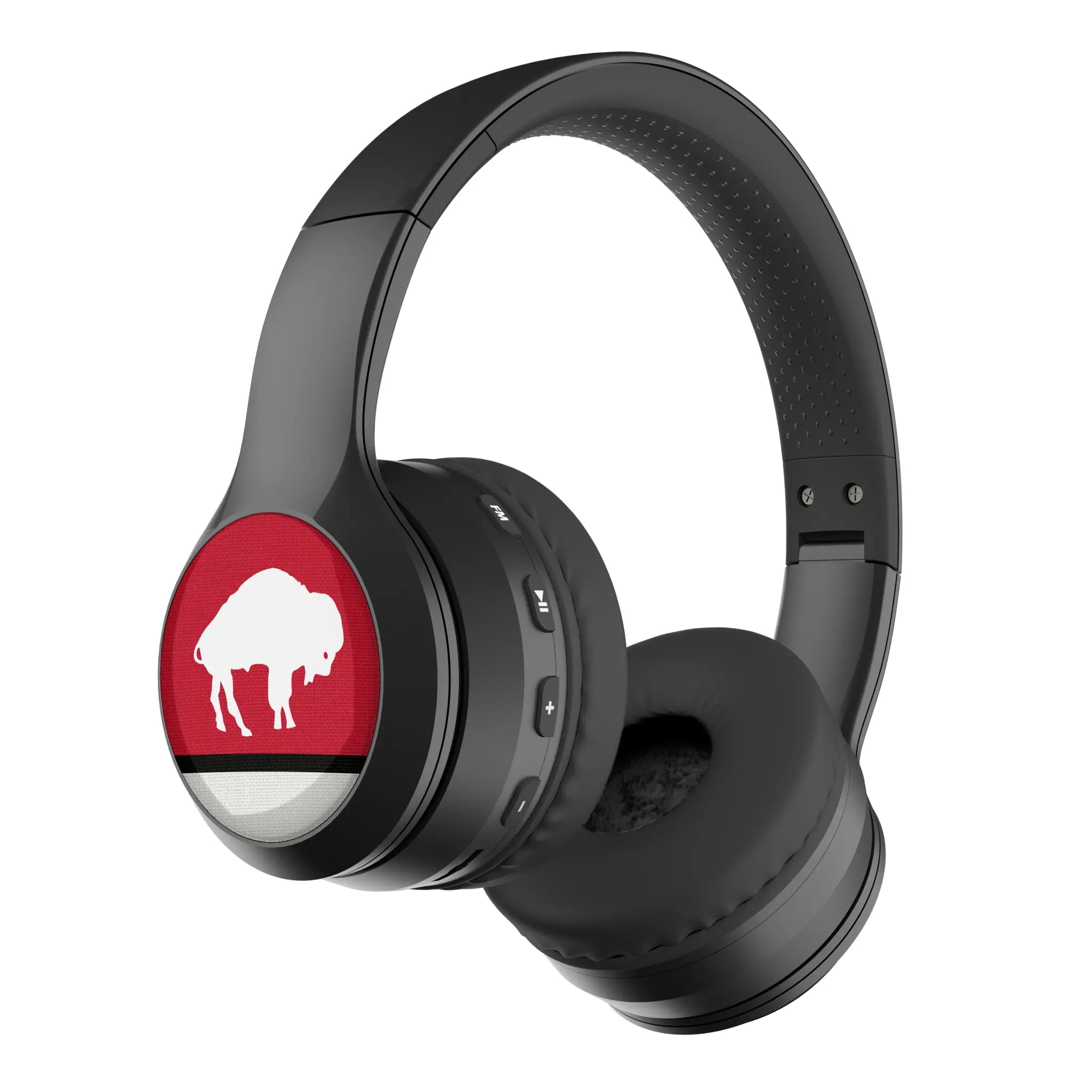 Buffalo Bills Historic Collection Stripe Wireless Over-Ear BT Headphones With Case