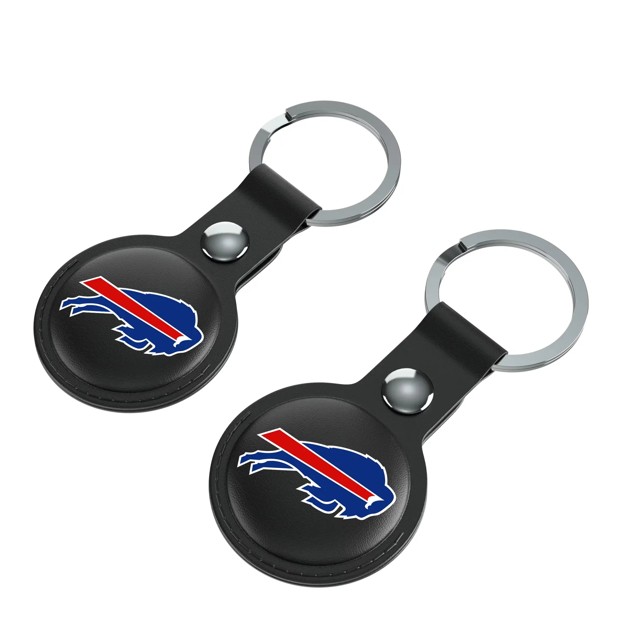 Buffalo Bills Insignia AirTag Black Airtag Holder 2-Pack - Isometric View