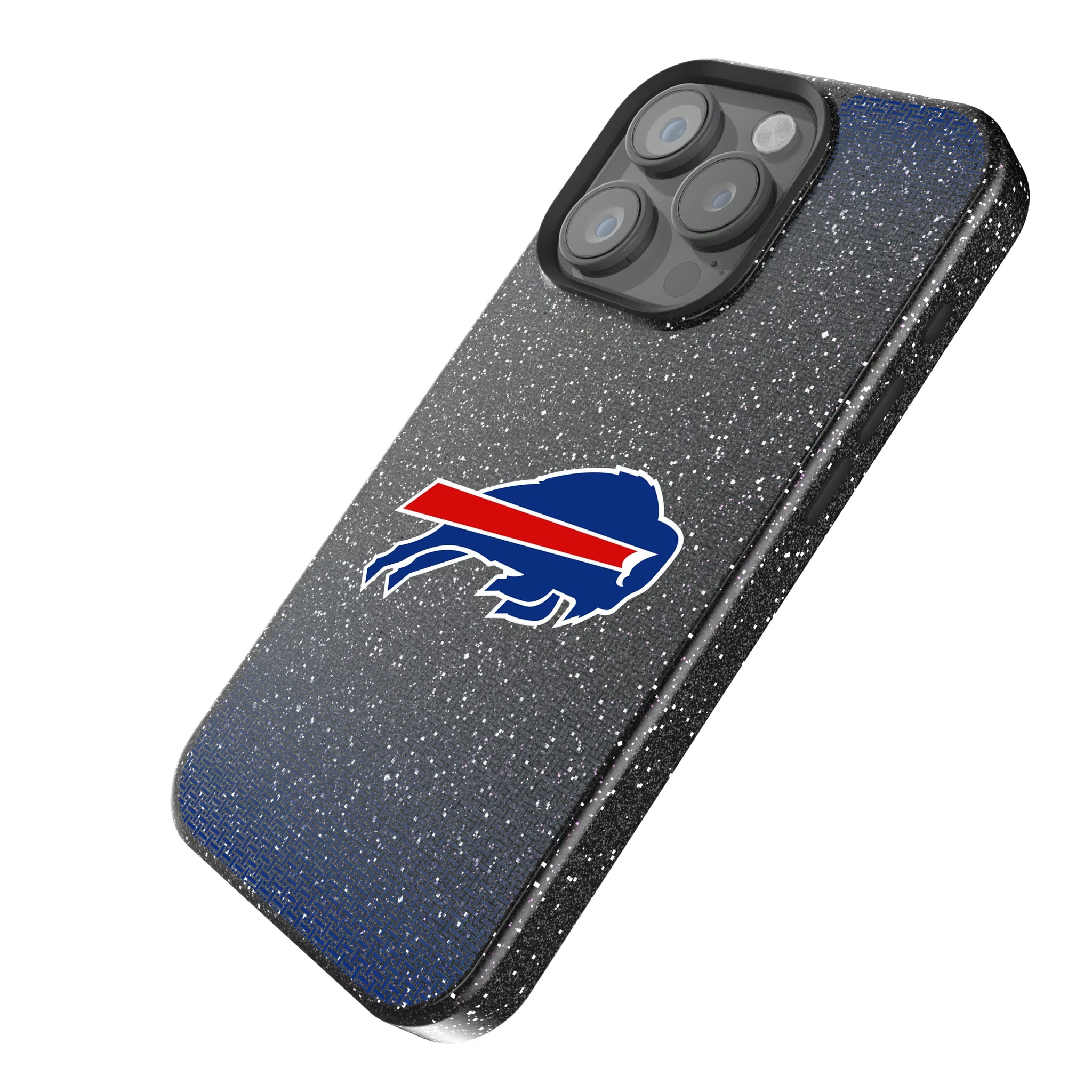Buffalo Bills Linen iPhone Bling Phone Case for Apple iPhone - Isometric View