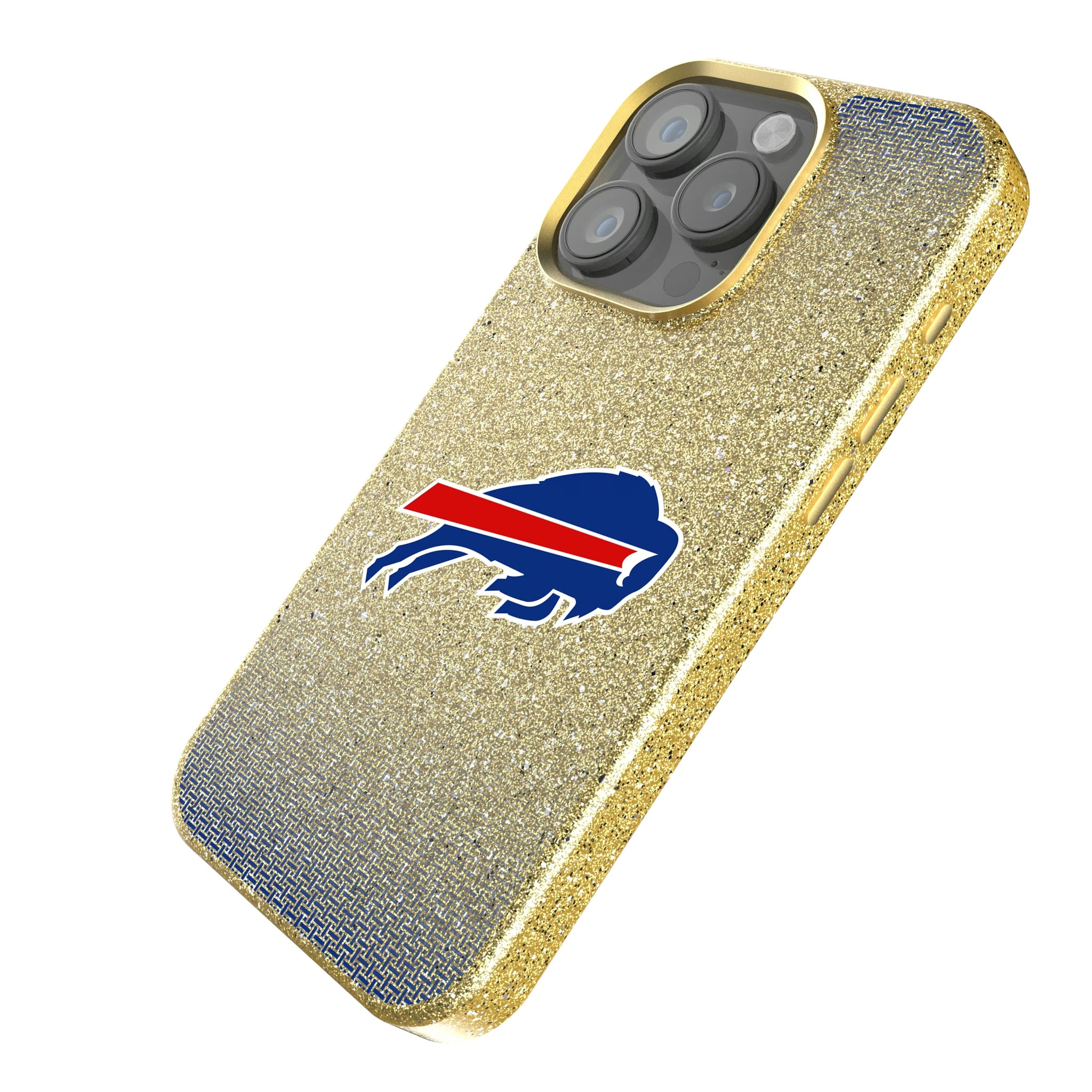 Buffalo Bills Linen iPhone Bling Phone Case for Apple iPhone - Isometric View