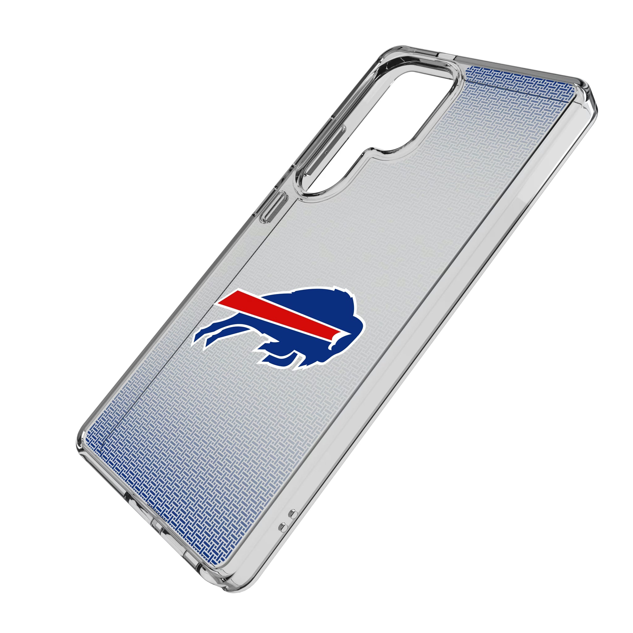 Buffalo Bills Linen Galaxy Clear Phone Case for Samsung Galaxy - Isometric View