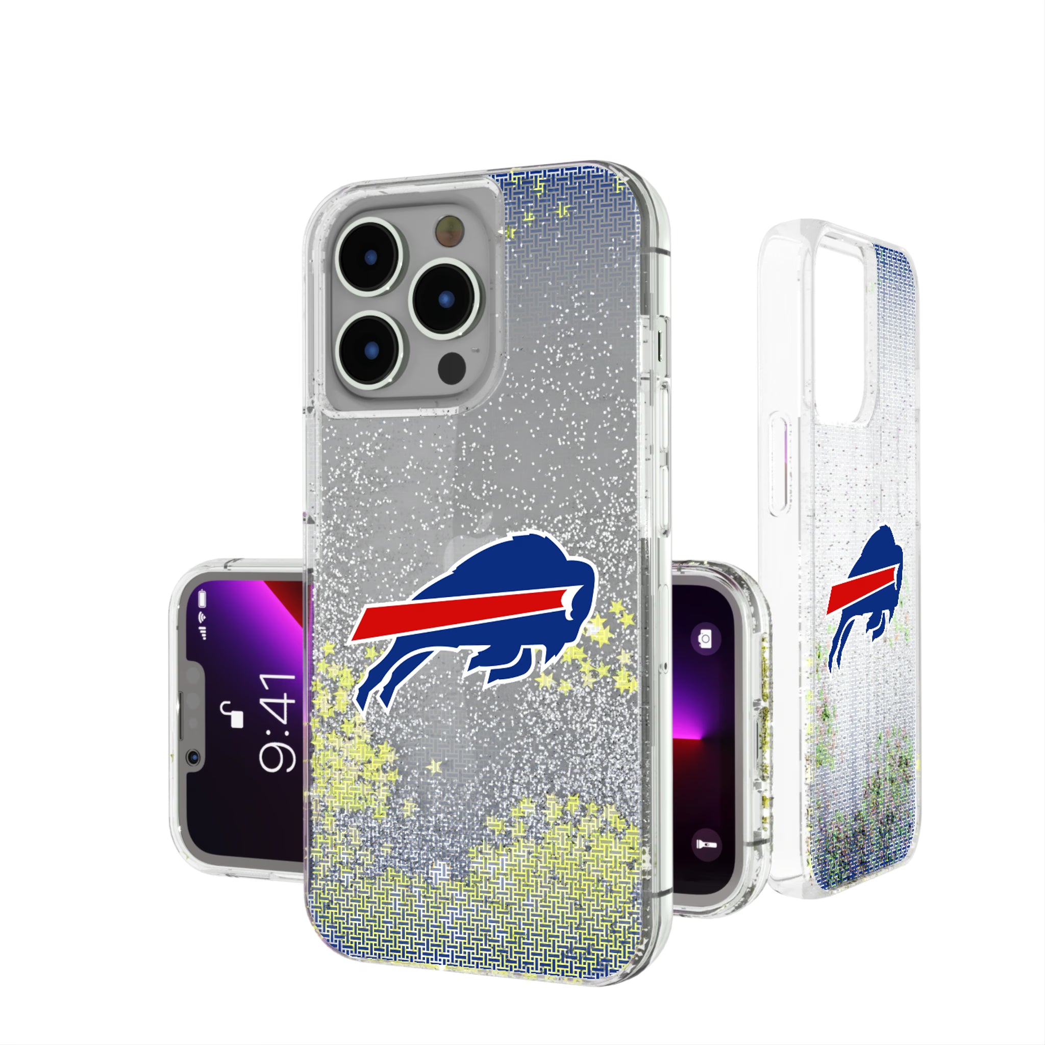 Buffalo Bills Linen iPhone Glitter Phone Case for Apple iPhone