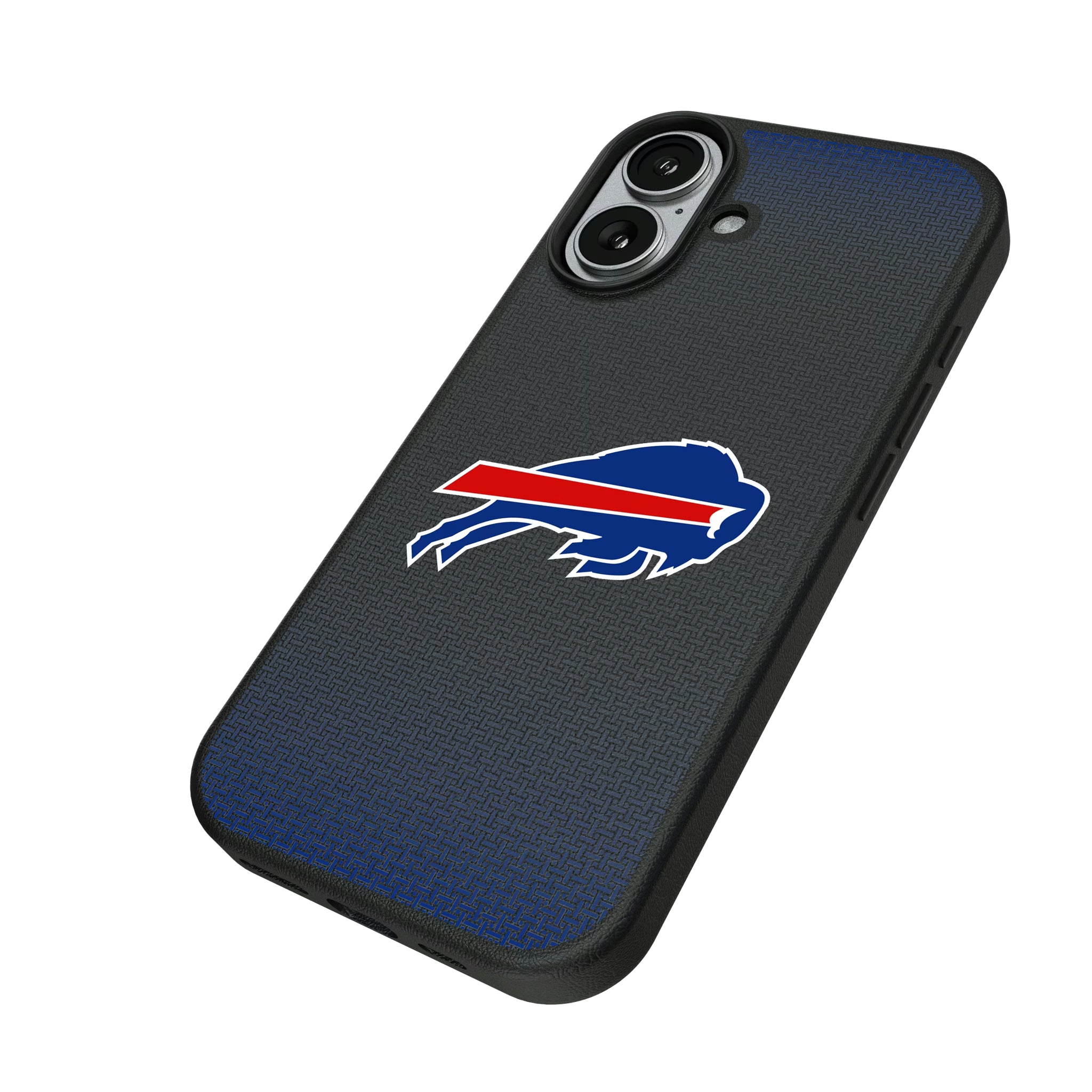 Buffalo Bills Linen iPhone MagSafe Compatible Phone Case for Apple iPhone - Isometric View#Device_iPhone 17