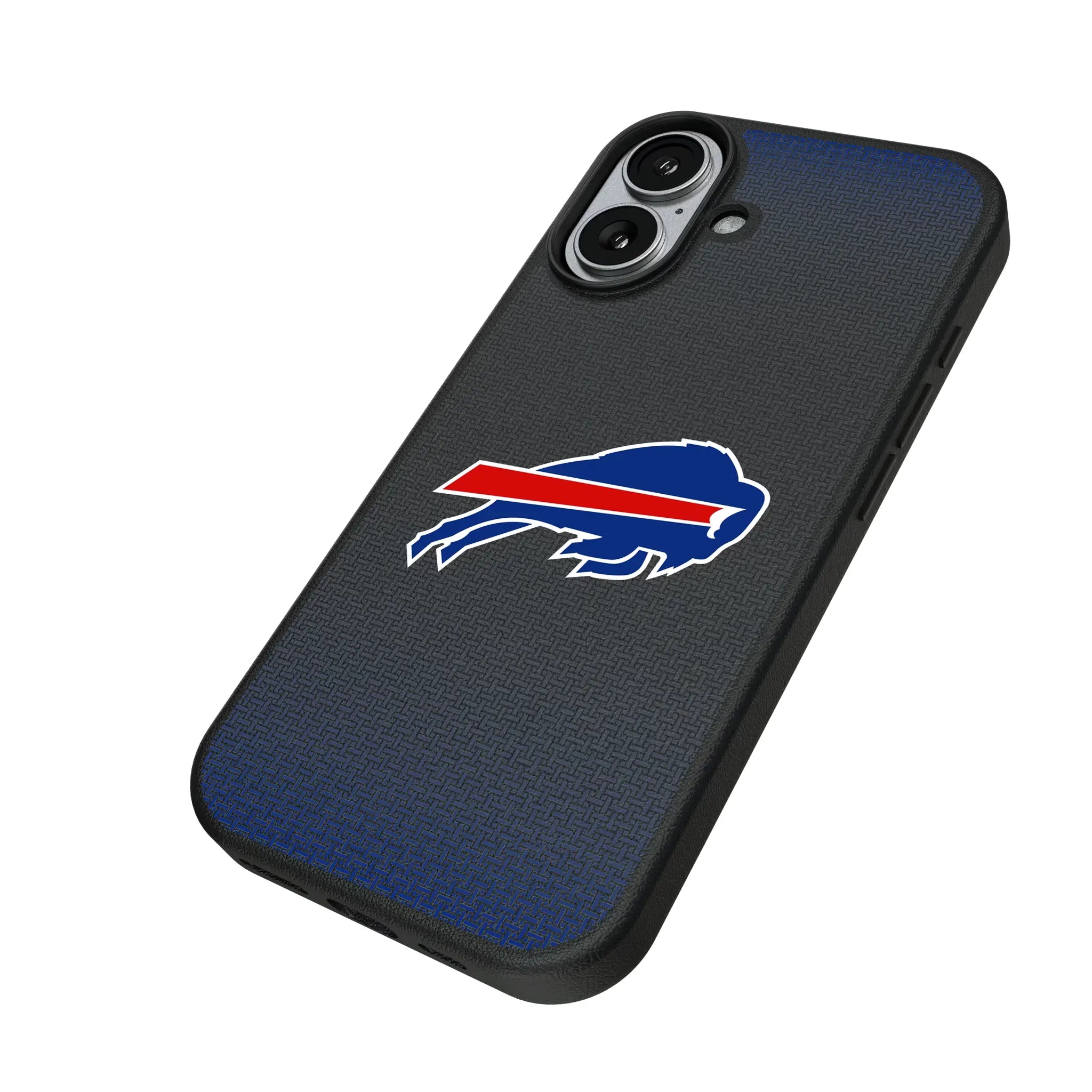 Buffalo Bills Linen iPhone MagSafe Compatible Phone Case for Apple iPhone - Isometric View#Device_iPhone 17