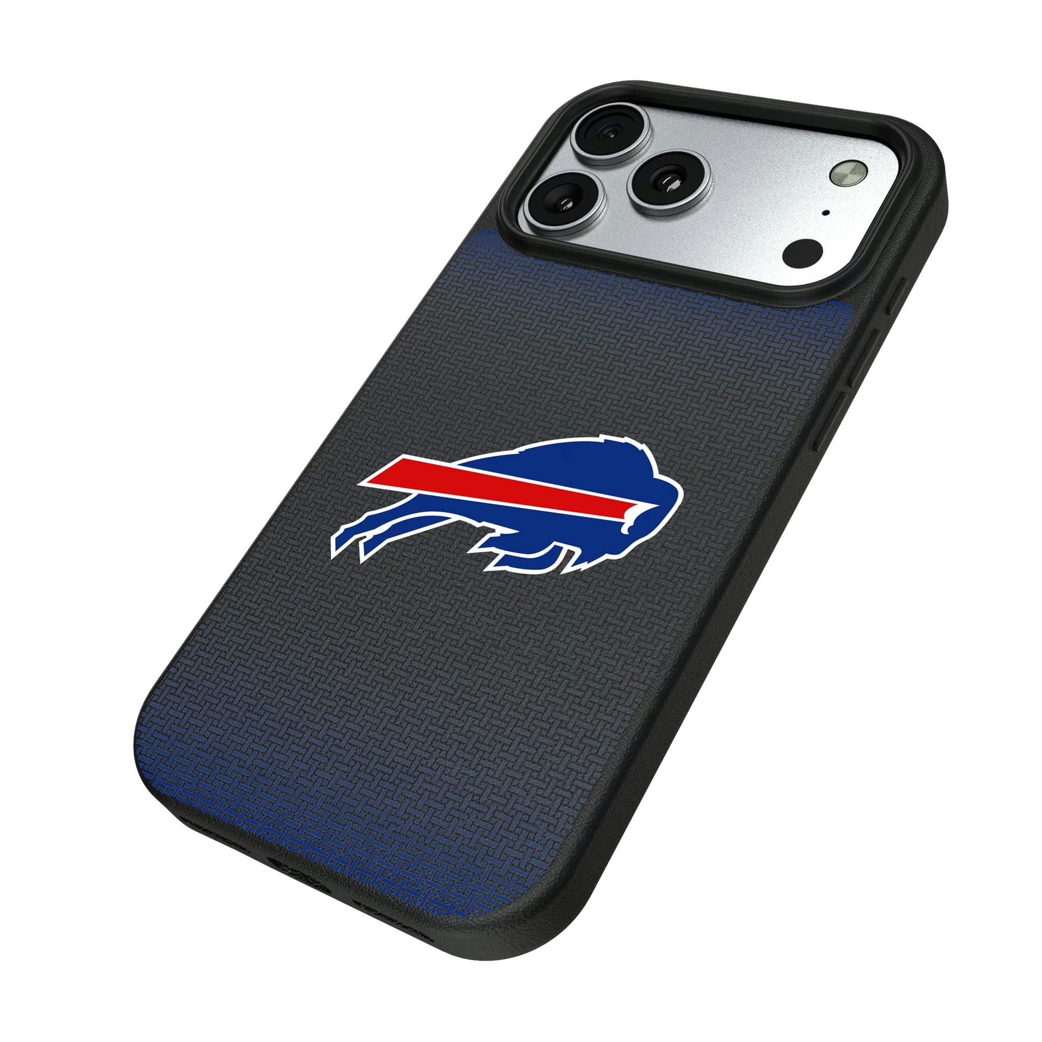 Buffalo Bills Linen iPhone MagSafe Compatible Phone Case for Apple iPhone - Isometric View#Device_iPhone 17 Pro Max