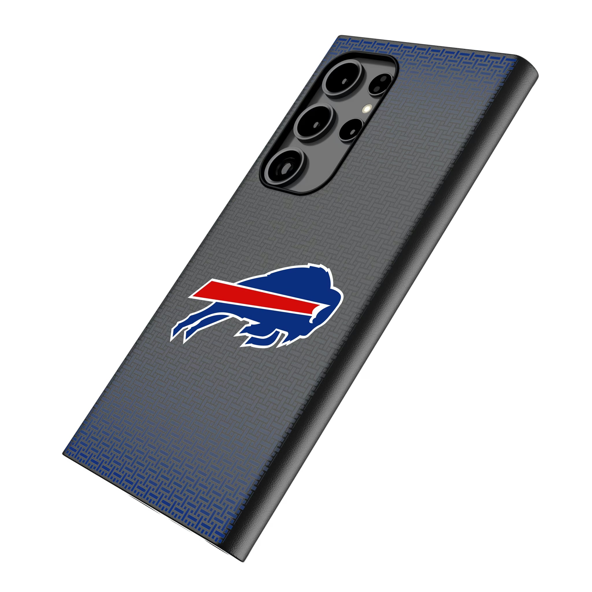 Buffalo Bills Linen Galaxy MagSafe Compatible Phone Case for Samsung Galaxy - Isometric View